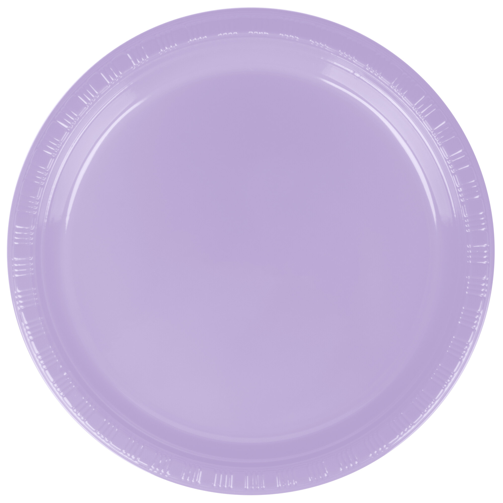 Creative Converting 28193011 7" Luscious Lavender Purple Plastic Plate