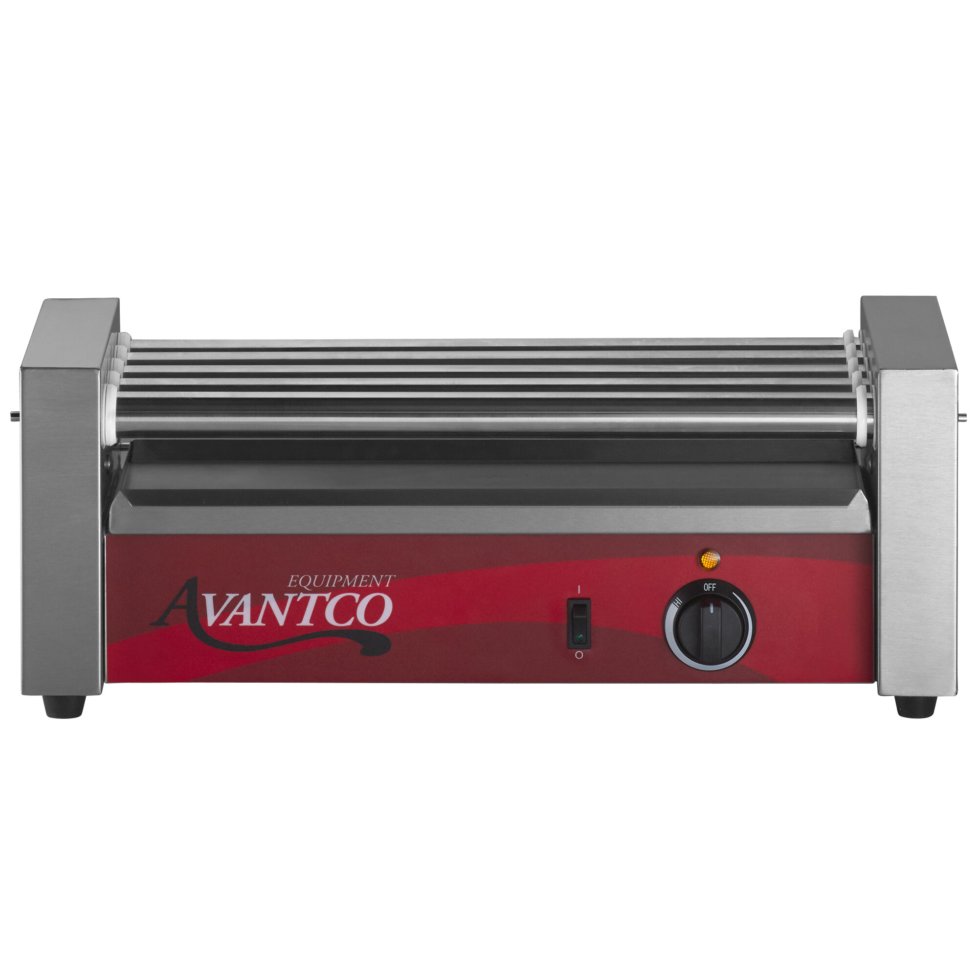 Avantco RG1812 12 Hot Dog Roller Grill with 5 Rollers 120V, 430W