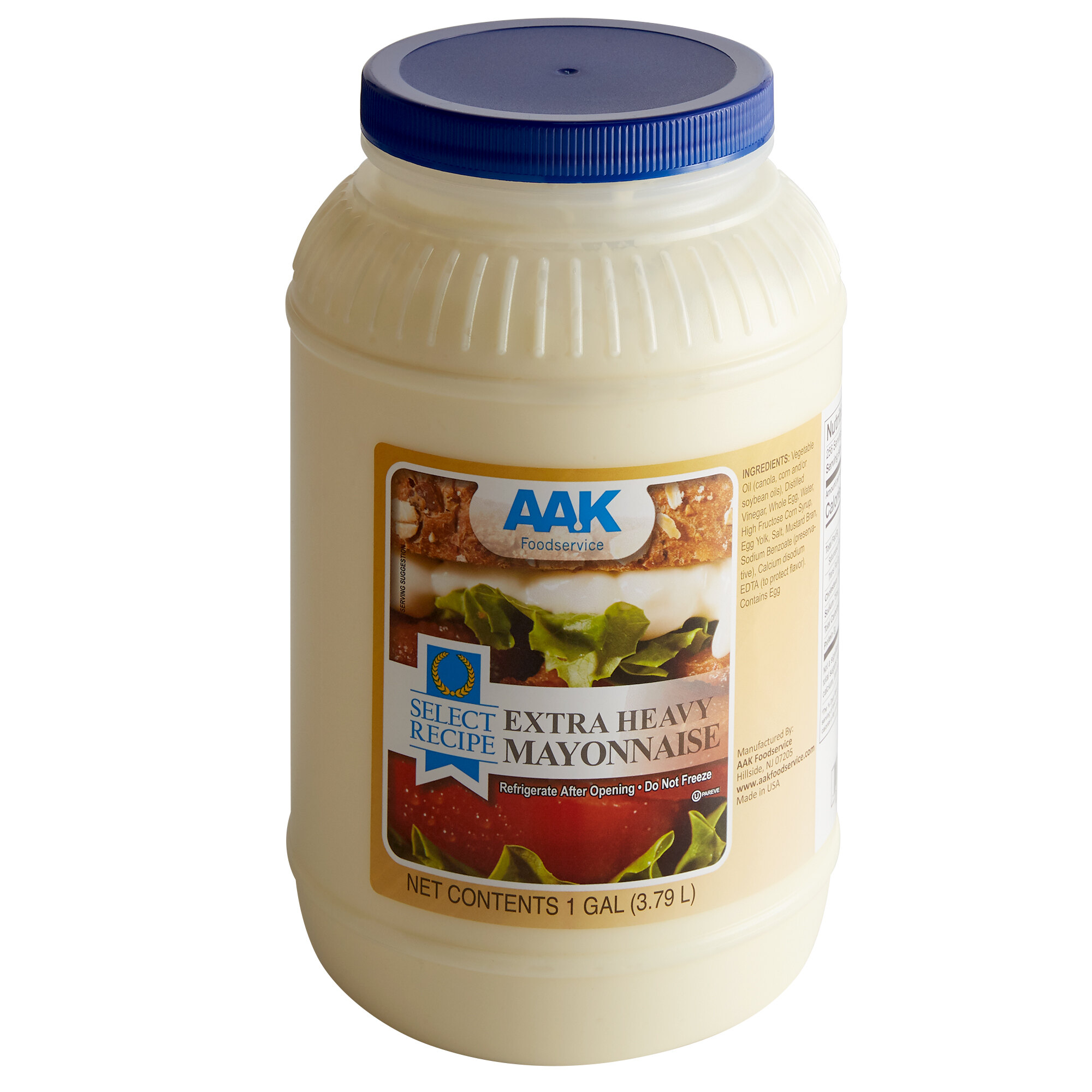 AAK Select Recipe Extra Heavy Mayonnaise 1 Gallon Container