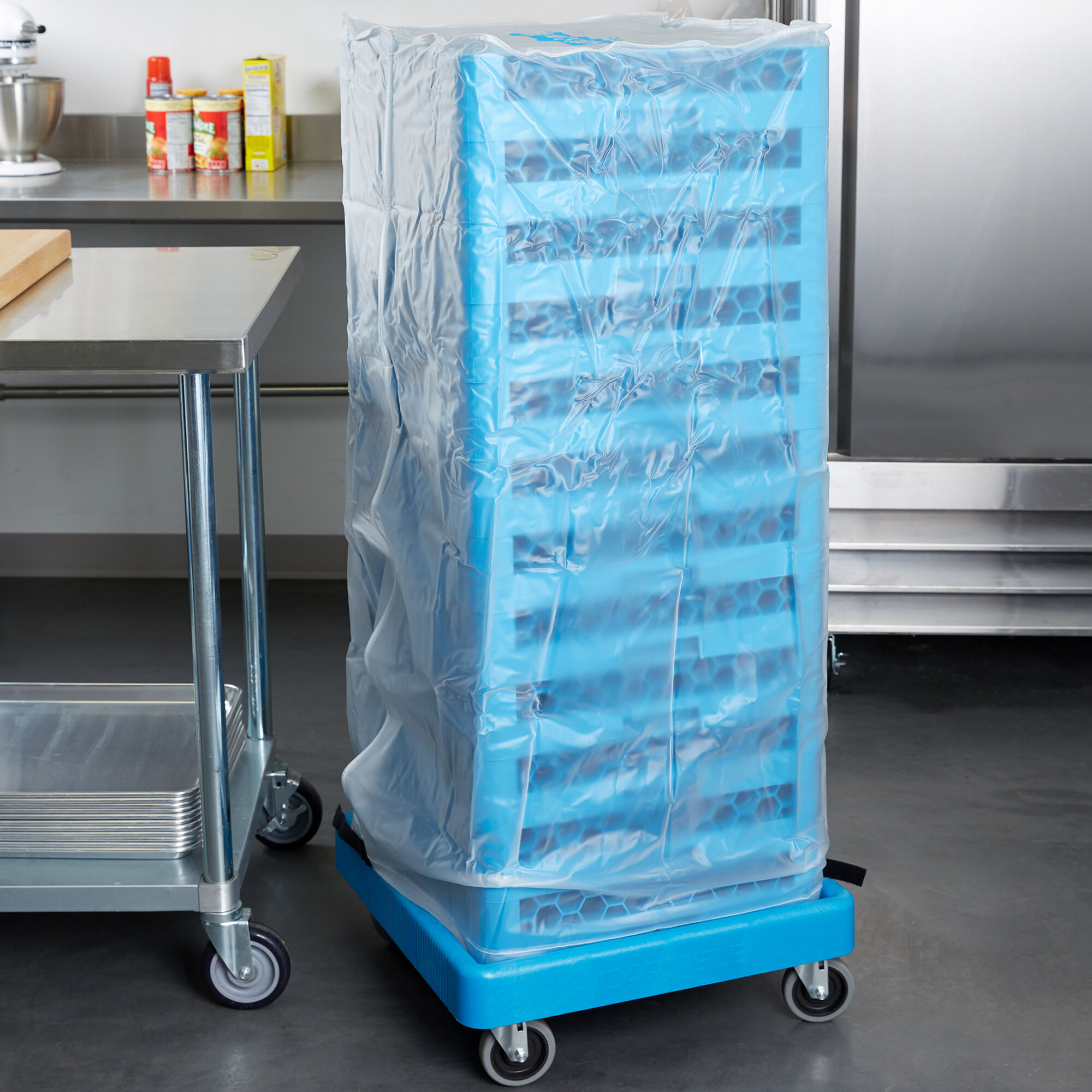 Carlisle RDC107 OptiClean 48" Clear Glass Rack Dust Cover