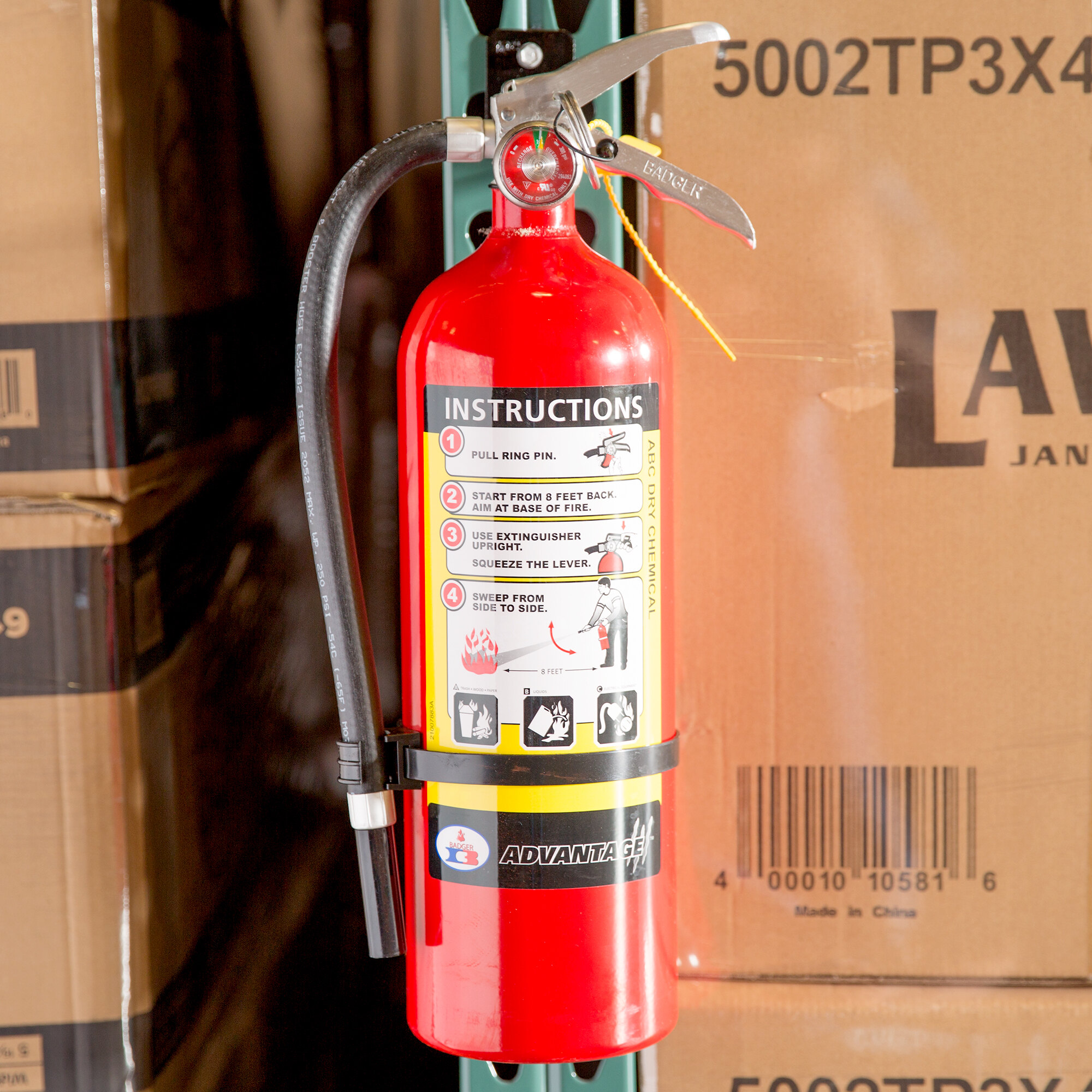 Badger Advantage ADV-550 5 Lb. Dry Chemical ABC Fire Extinguisher With ...