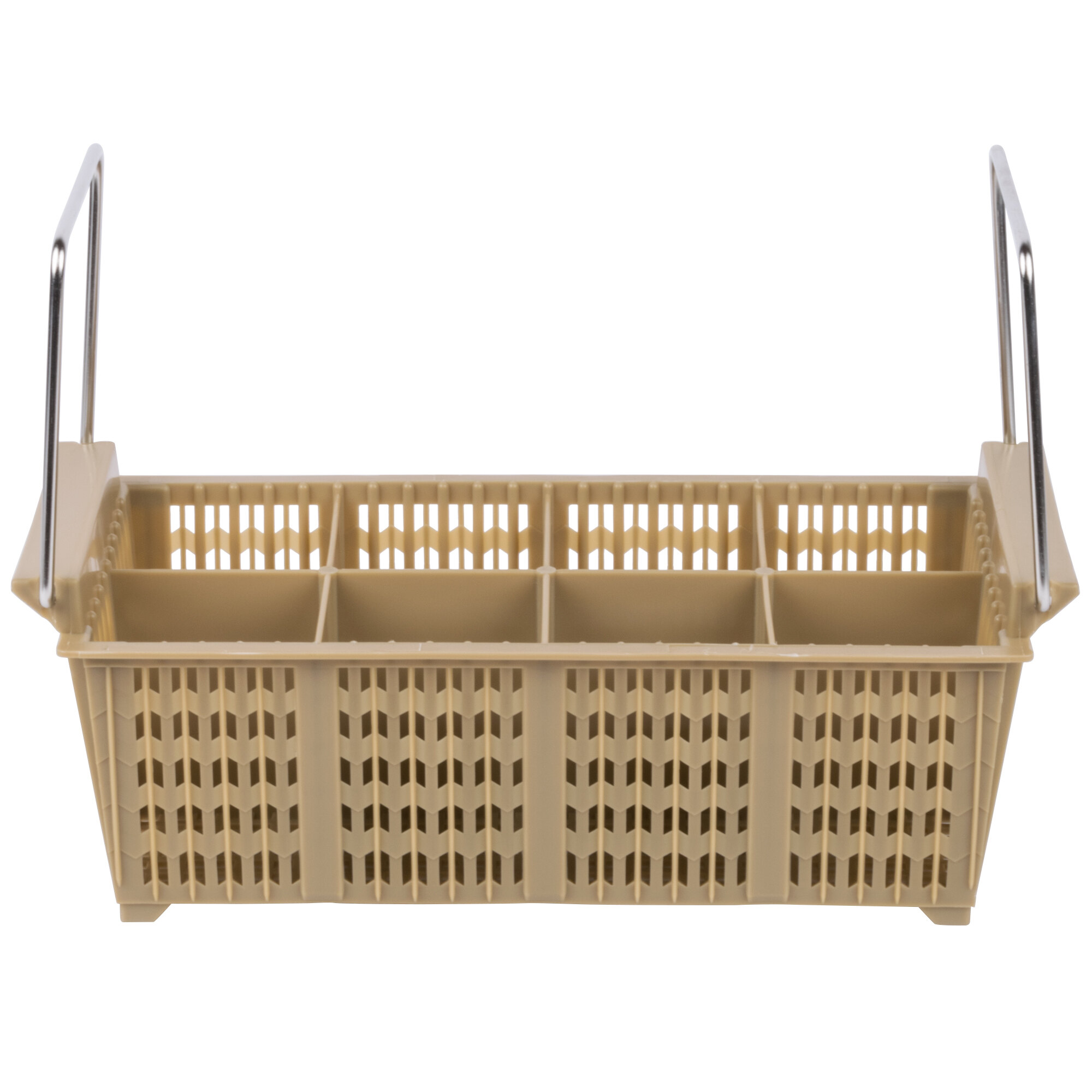 8 Compartment Half Size Flatware Rack with Handles