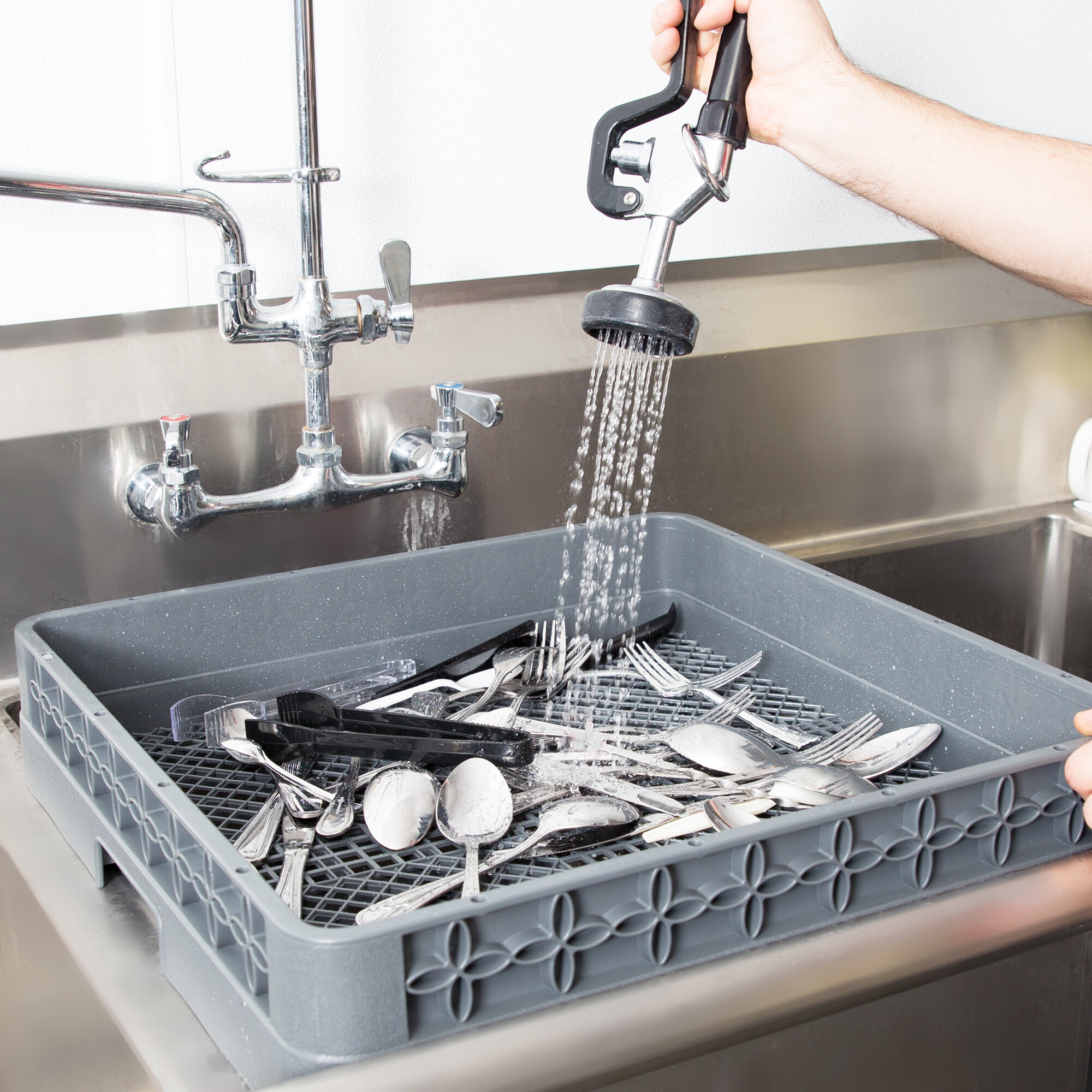 Noble Products FullSize Combination / Flatware Rack with Closed Sides