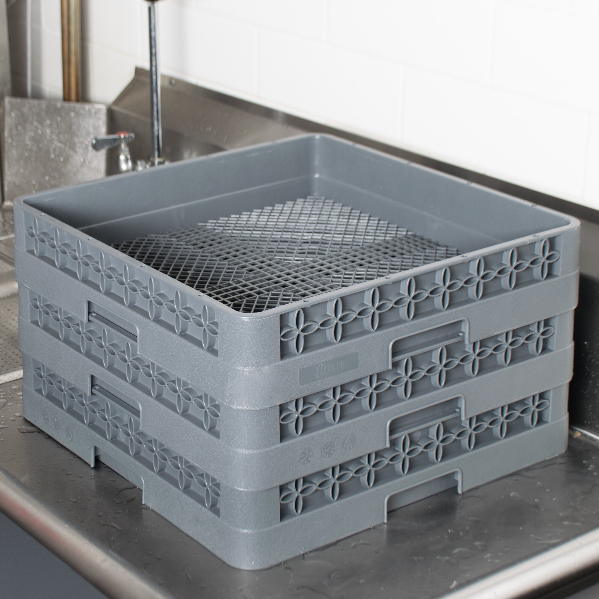 Noble Products FullSize Combination / Flatware Rack with Closed Sides