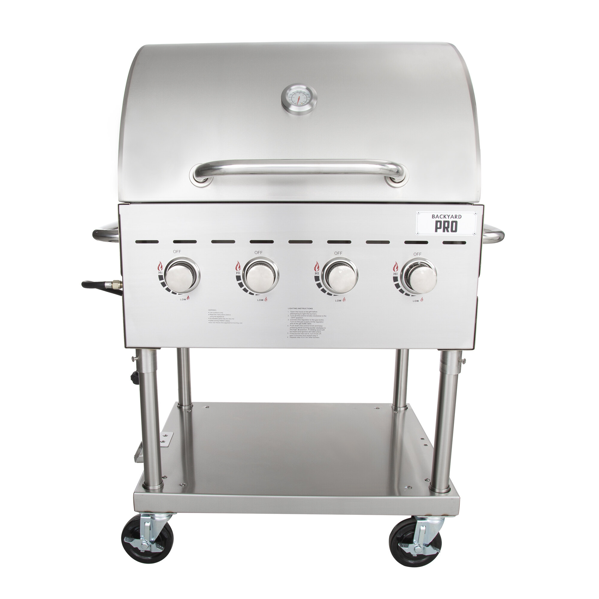 Backyard Pro C3H830DEL Deluxe 30" Stainless Steel Liquid Propane