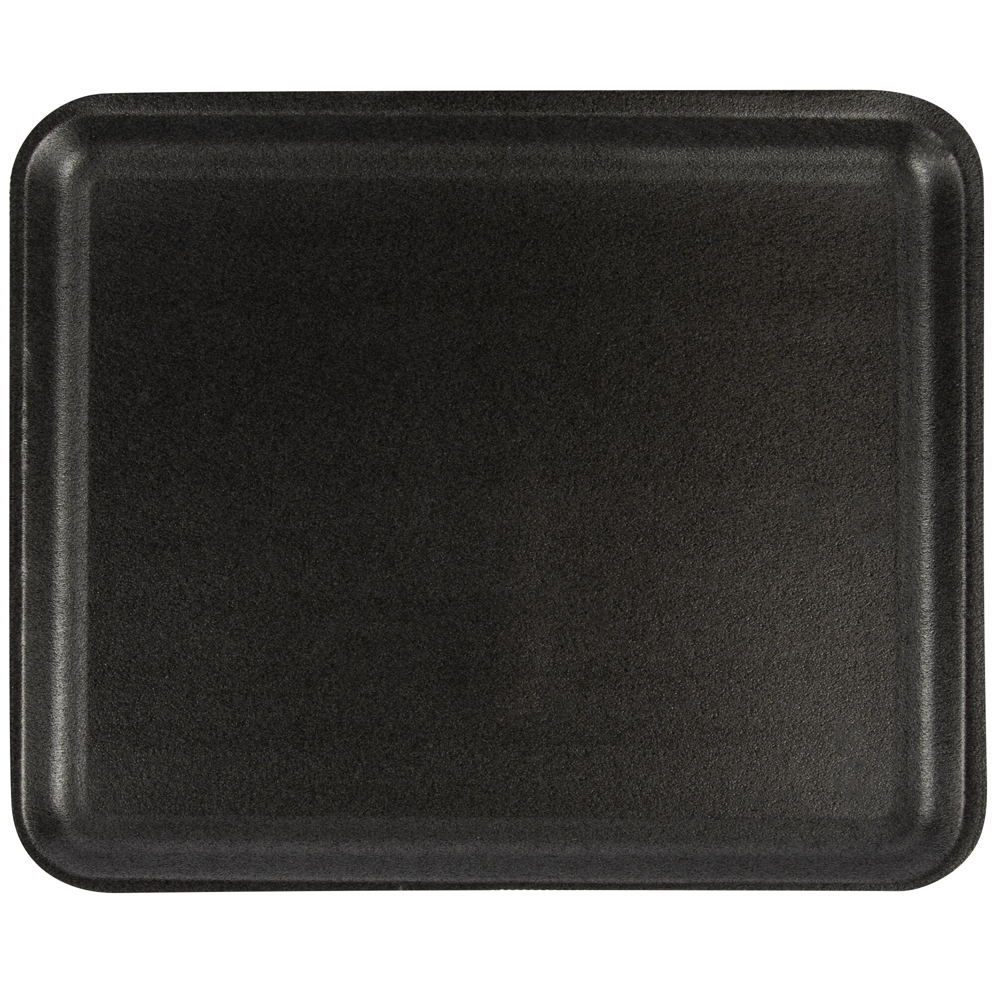 CKF 87812 (12S) Black Foam Meat Tray 11" x 9" x 1/2" 125/Pack