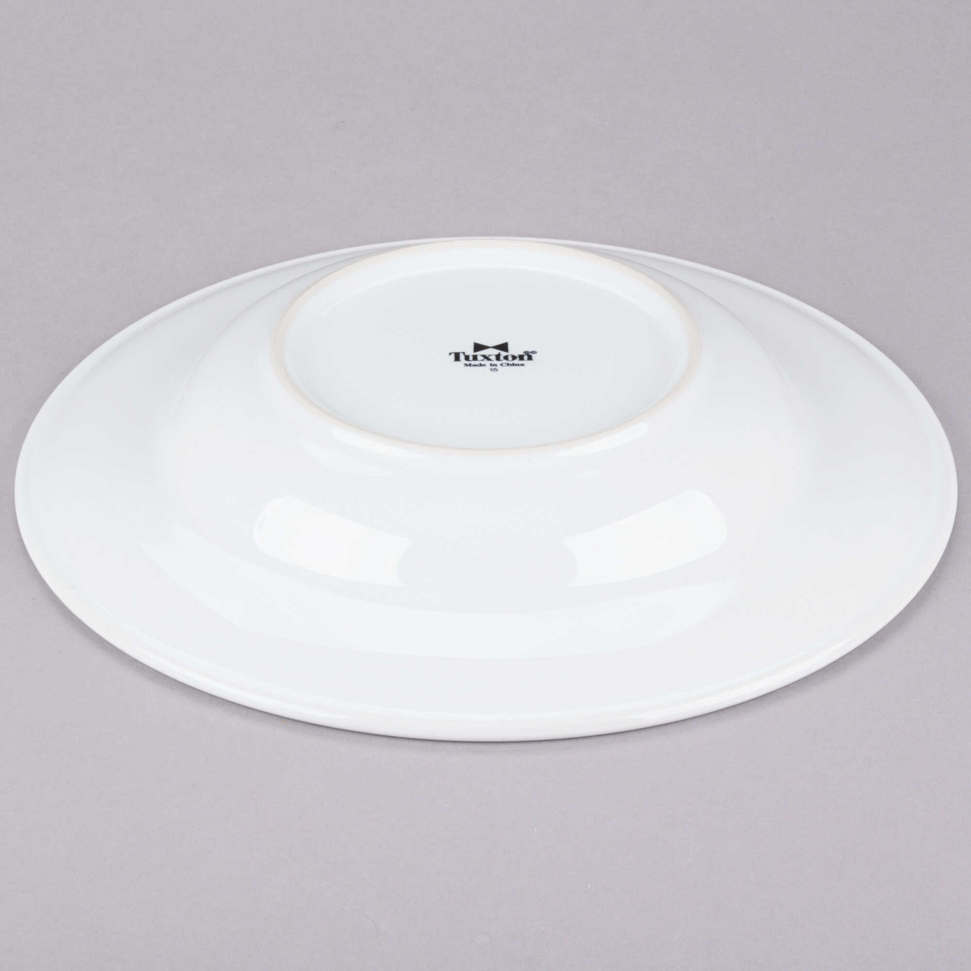 Tuxton CWD120 Concentrix 24.5 oz. White China Soup / Pasta Bowl 6/Case