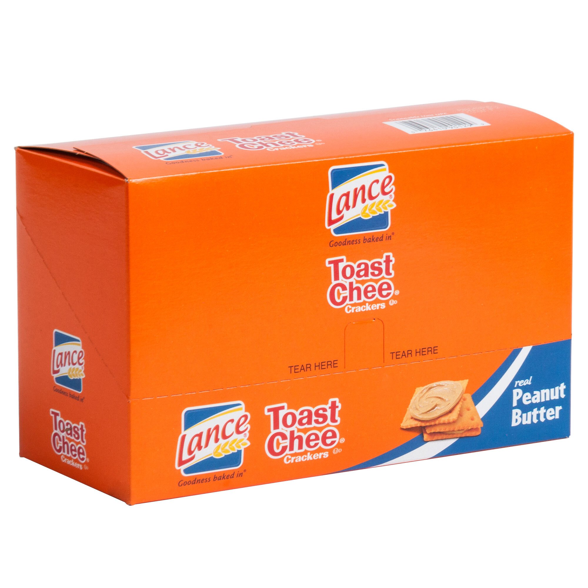 Lance Toast Chee Peanut Butter Crackers 6 Boxes/Case