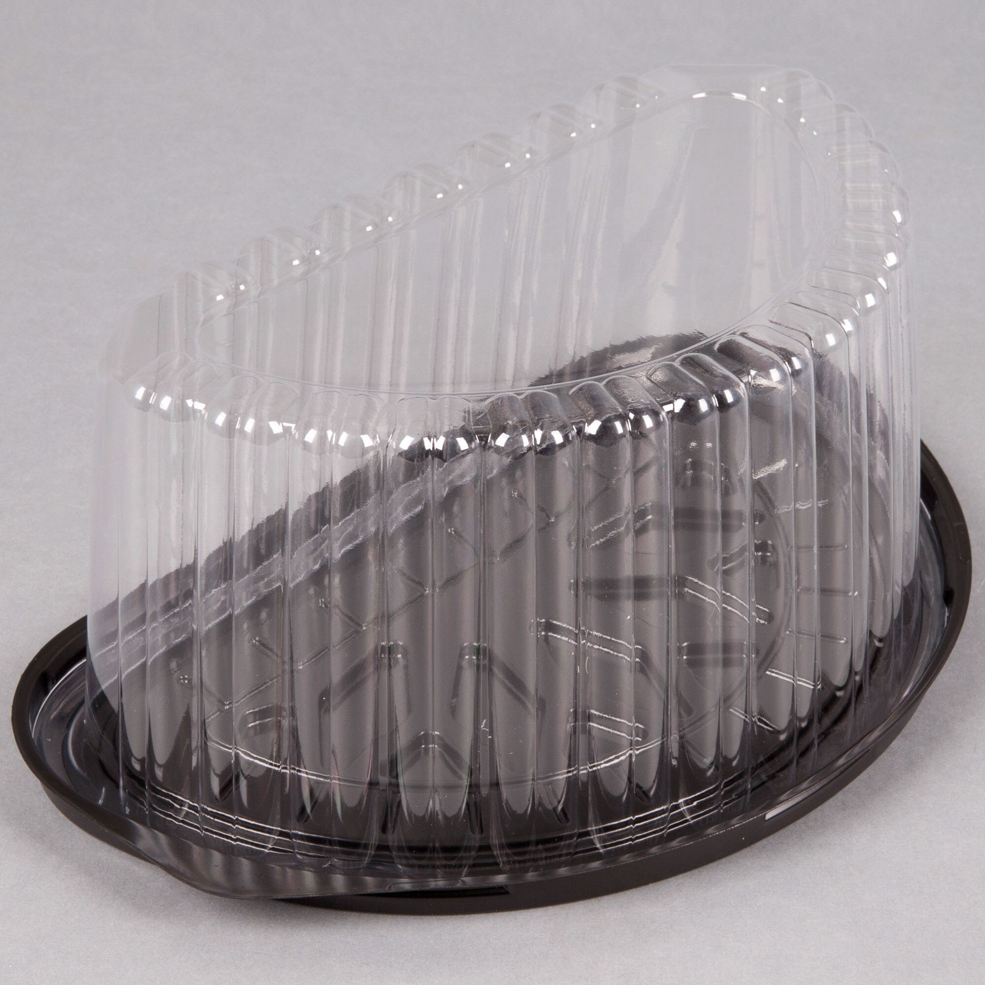 Polar Pak 07446 8" Half Cake Container with Dome Lid 10/Pack