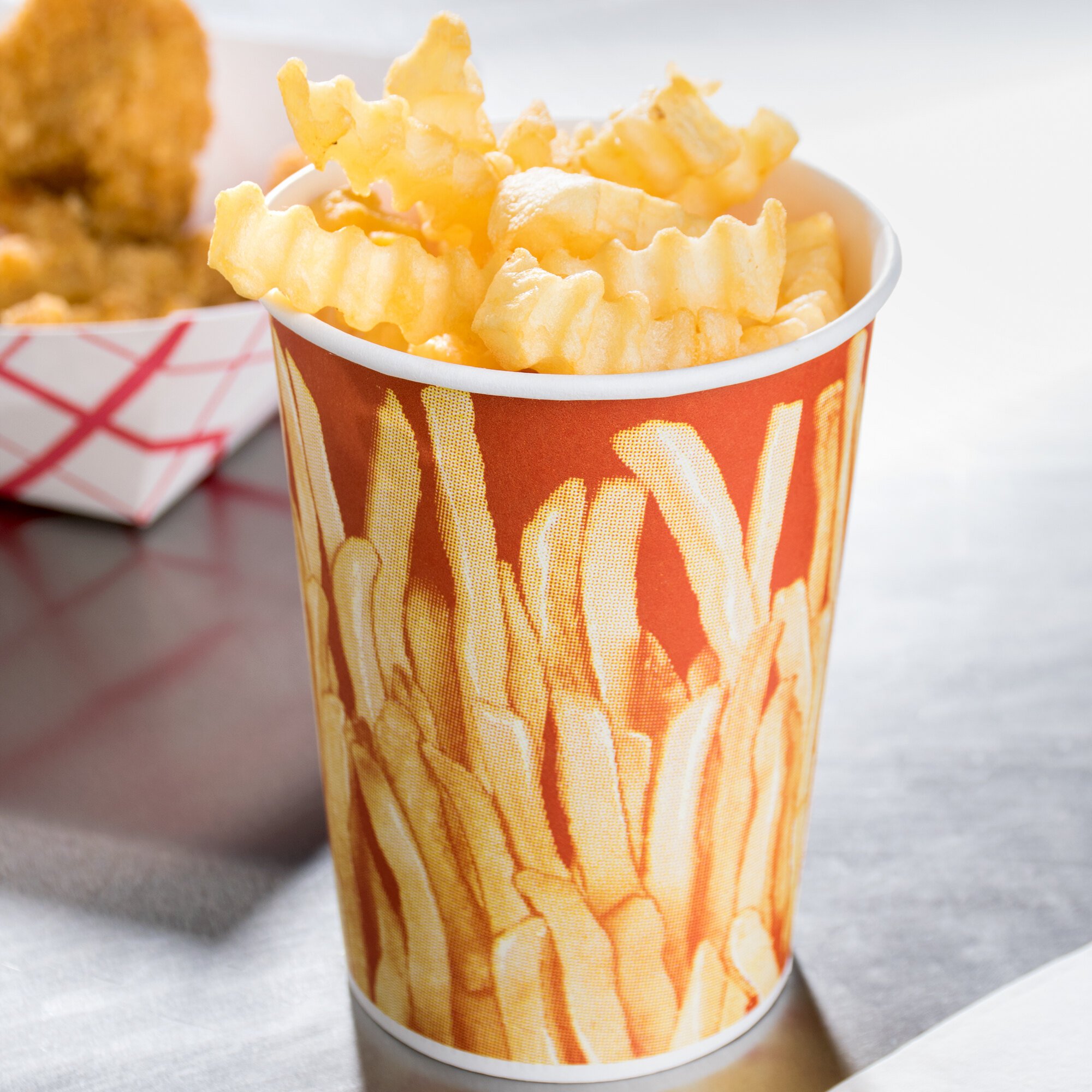 Solo GRS12 00021 12 Oz Paper French Fry Cup 1000 Case   793546 