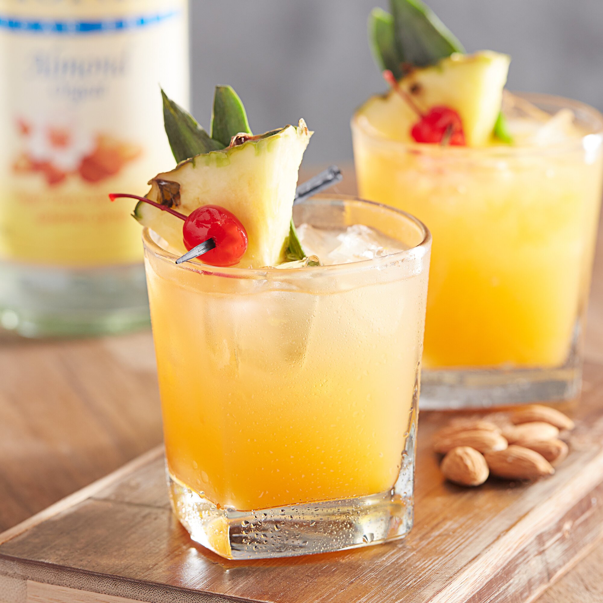 Monin 750 mL Sugar Free Almond (Orgeat) Flavoring Syrup