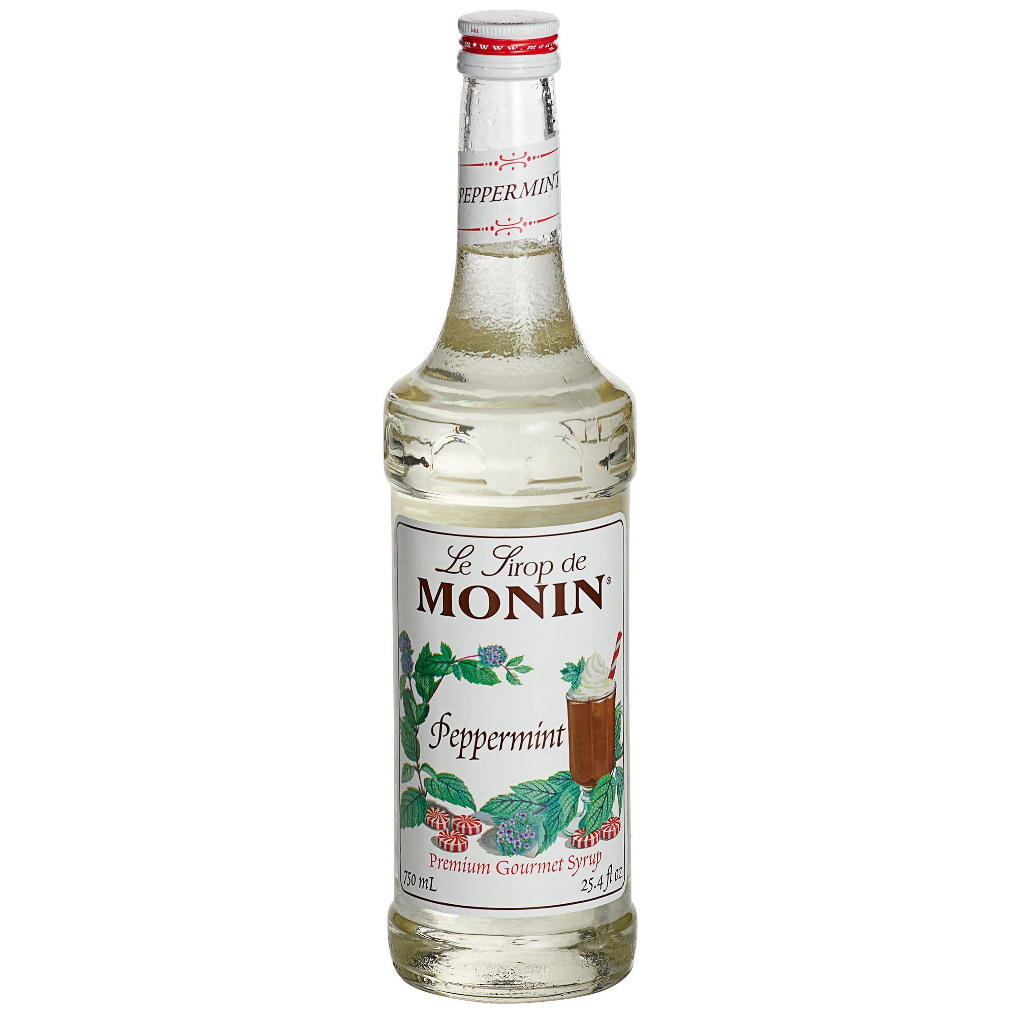 Monin Premium Peppermint Flavoring Syrup (750 mL)