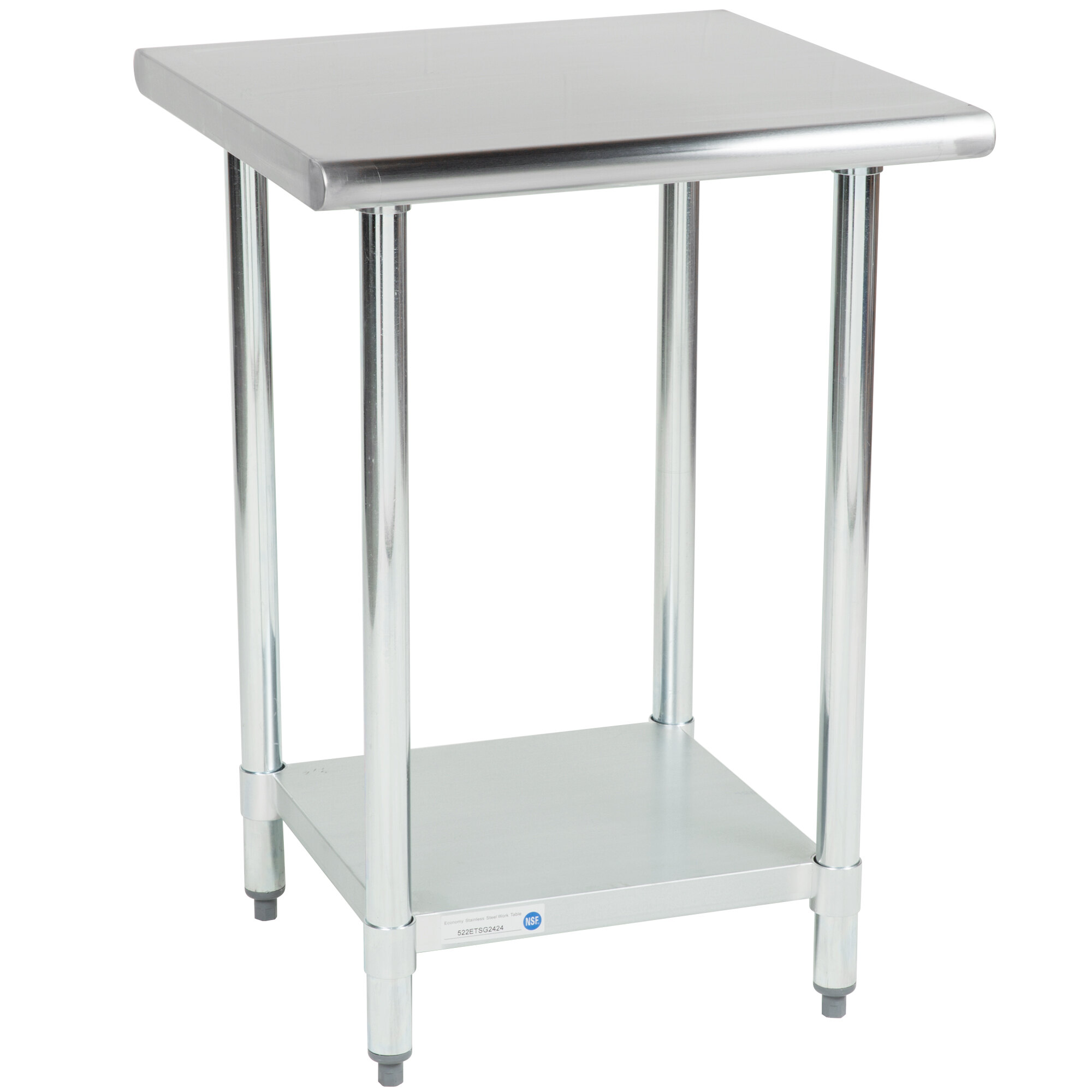 Steelton X Gauge Stainless Steel Work Table With Undershelf