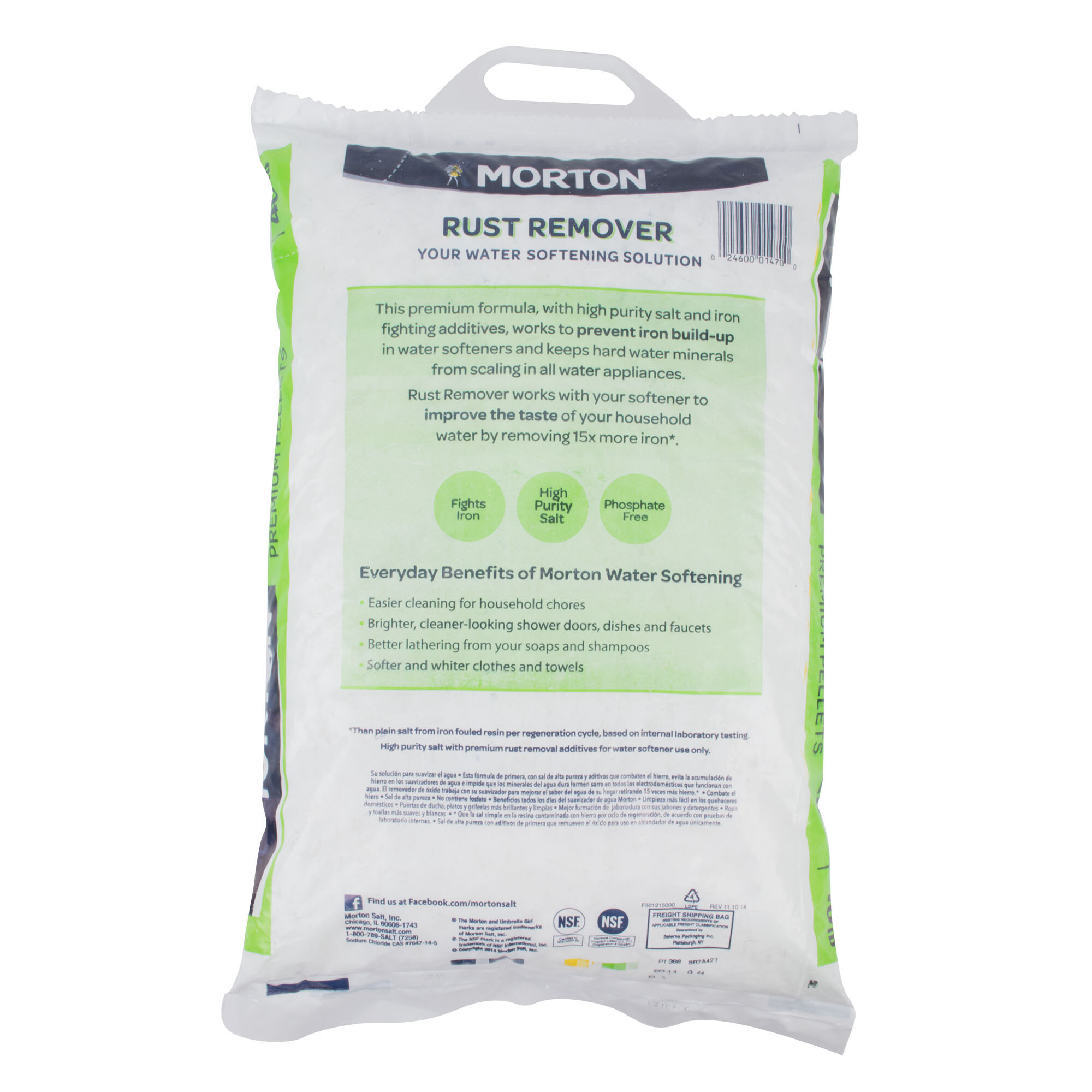 Morton Rust Remover Water Softening Pellets 40 lb