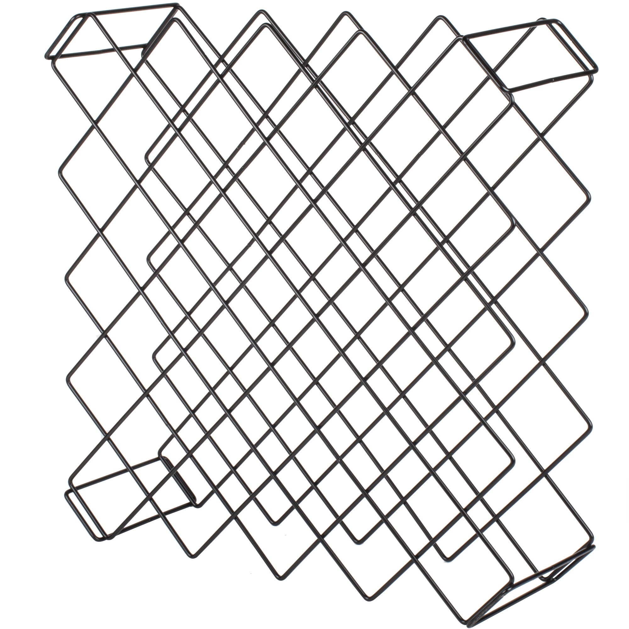 26 1/2" x 26 1/2" Black Wire Wine Rack Module