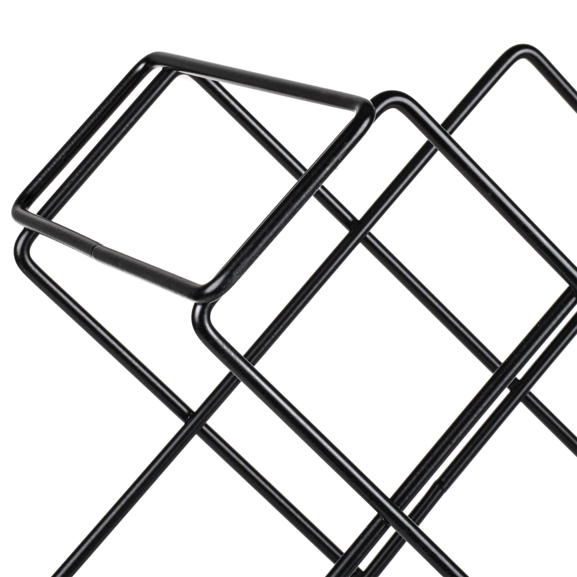 26 1/2" x 26 1/2" Black Wire Wine Rack Module