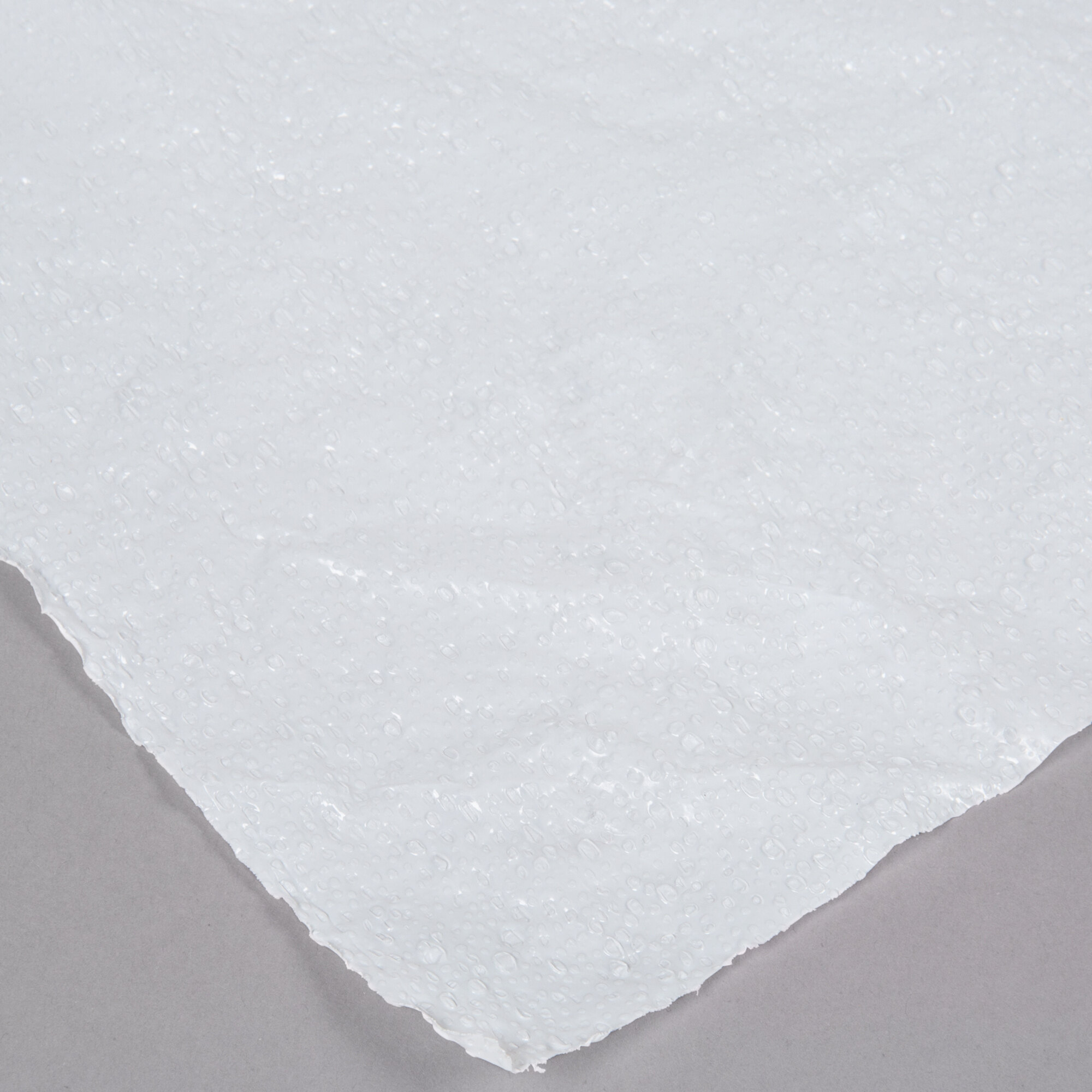 Atlantis Plastics 1504127 300' White Pebble Embossed Plastic Table Cover