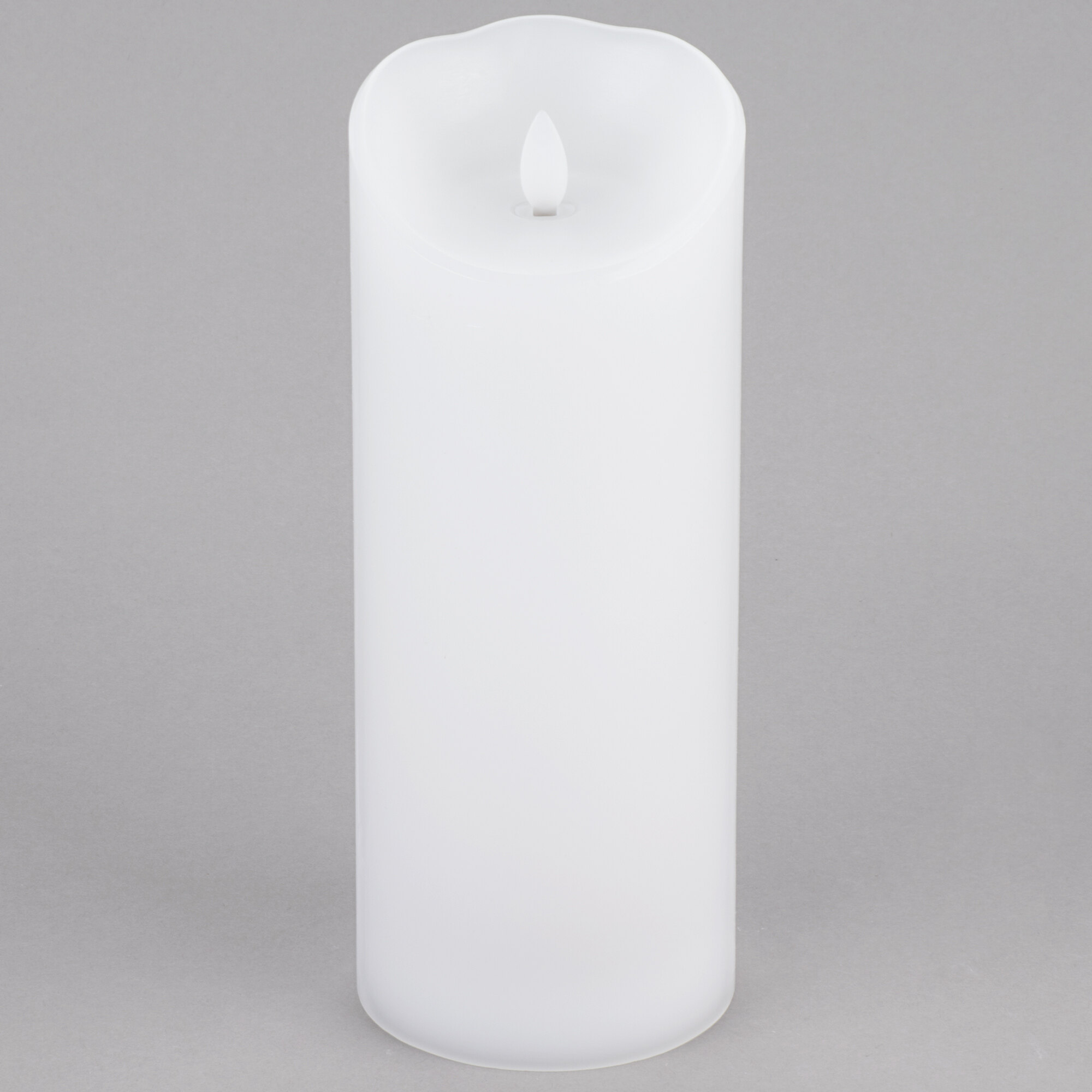 Sterno 60160 Mirage 9 1/2" White Programmable Flameless Flickering LED