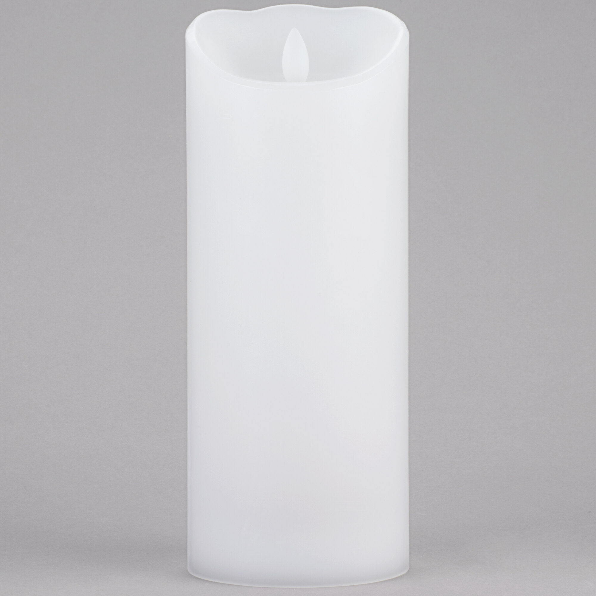 Sterno 60160 Mirage 9 1/2" White Programmable Flameless Flickering LED