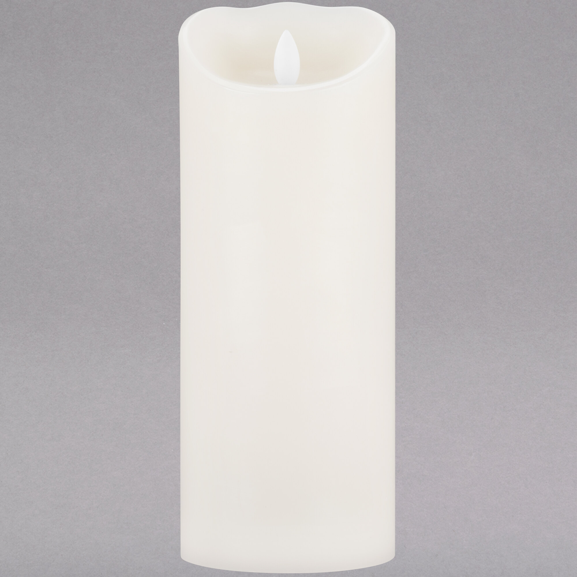 Sterno 60154 Mirage 9 1/2" Cream Programmable Flameless Flickering LED