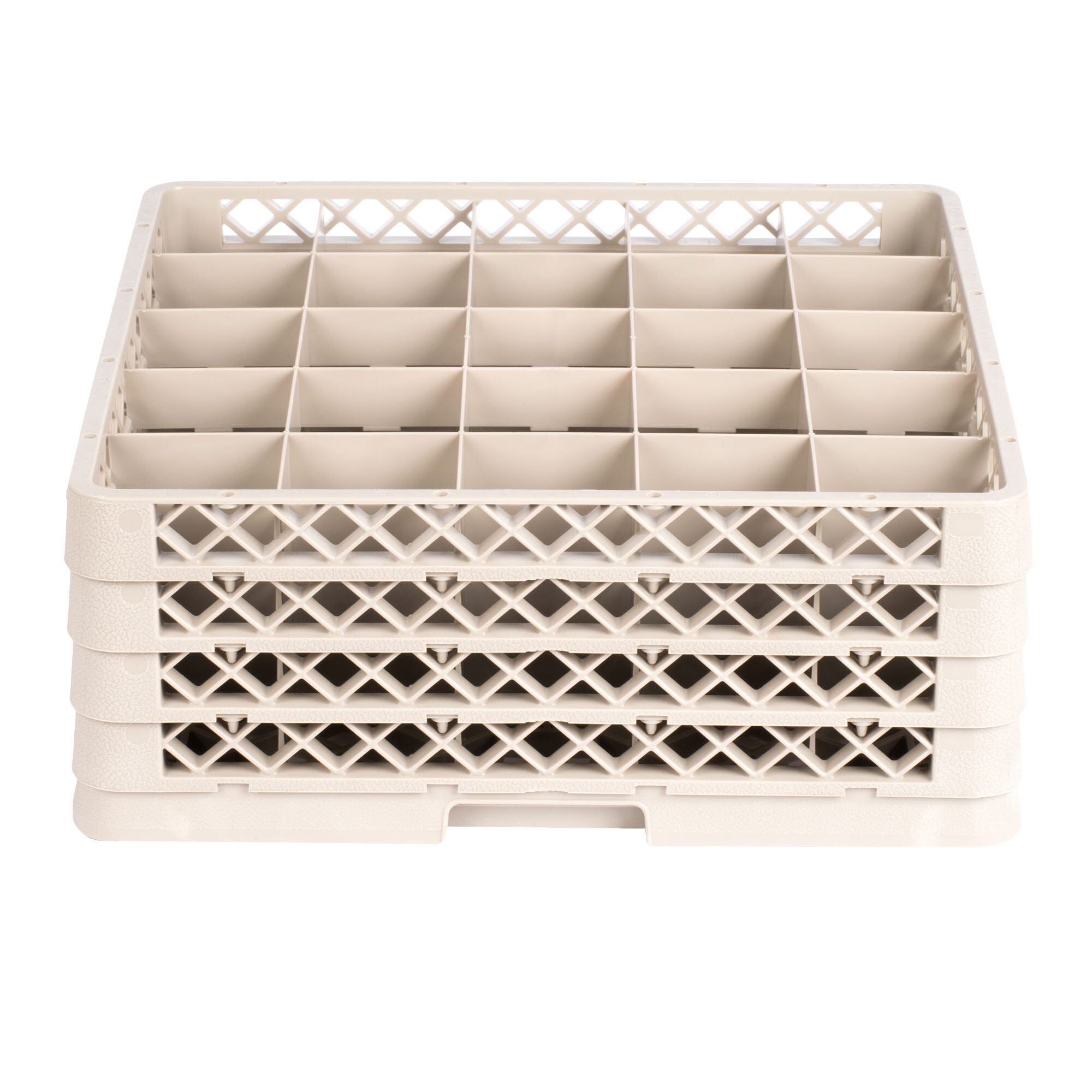 Vollrath Tr13bbbb Traex® Low Profile Full Size Beige 25 Compartment 6 34 Glass Rack With 4 3130