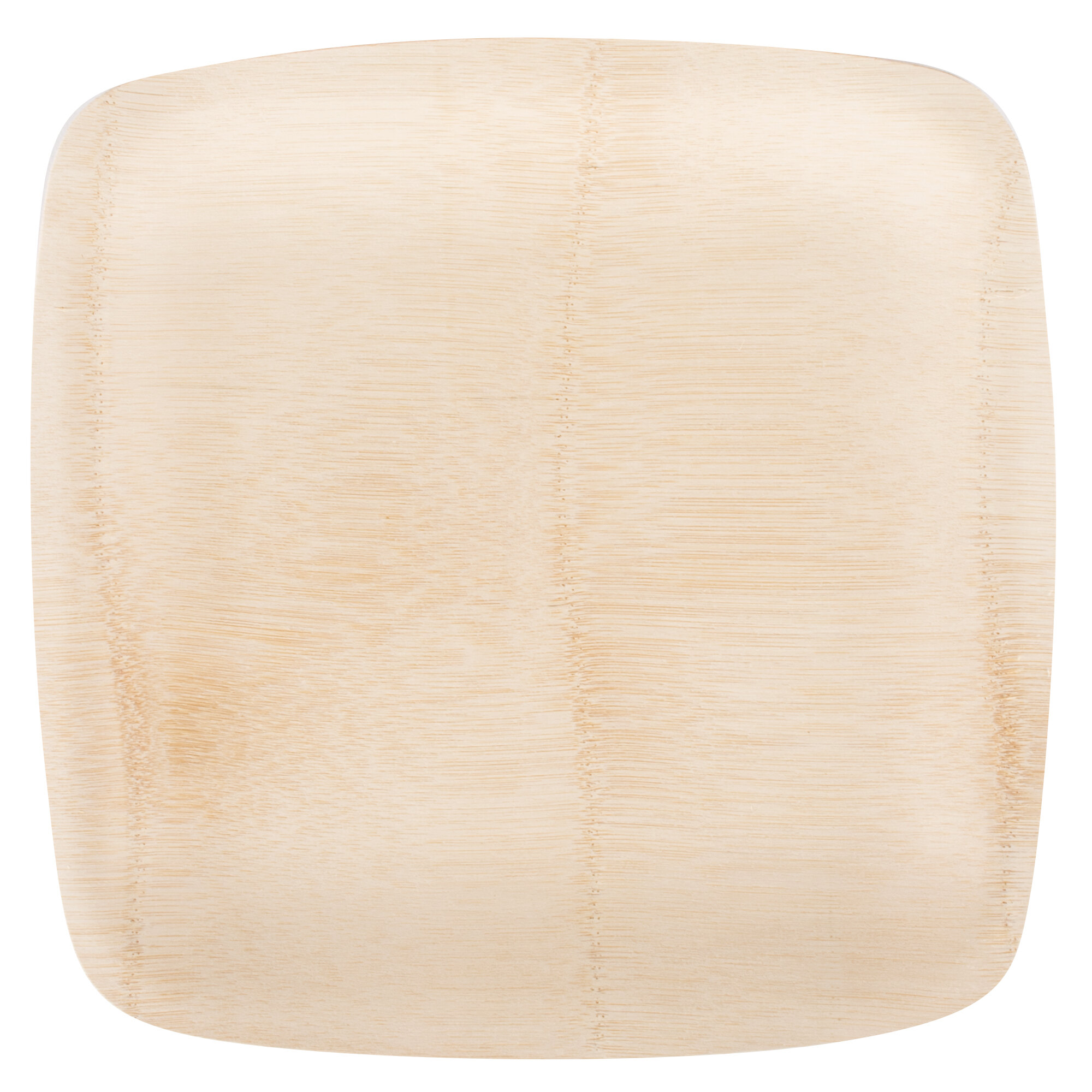 Bambu® 064400 Veneerware® 11" Disposable Square Bamboo Tray 25/Pack