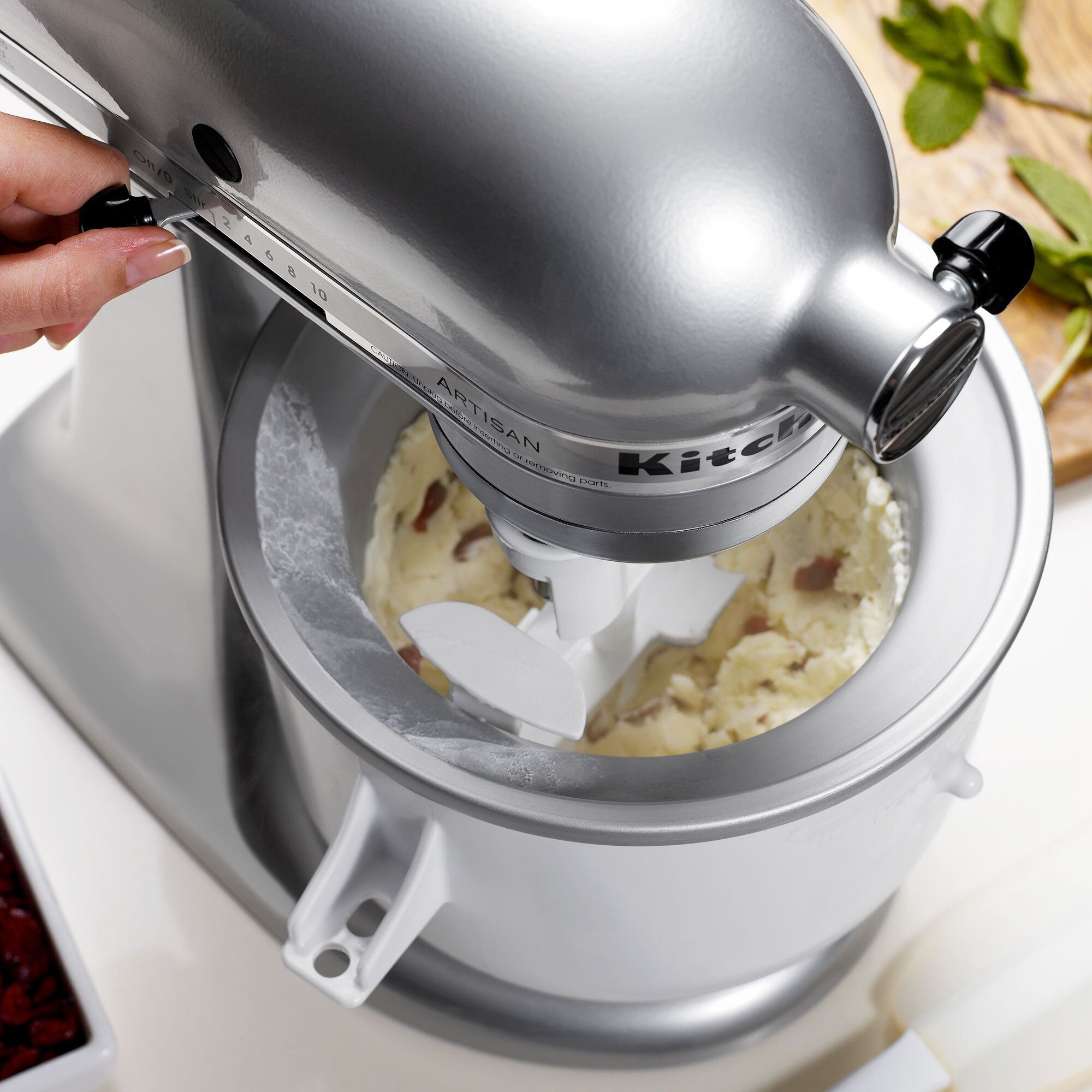 KitchenAid KICA0WH Ice Cream Maker Attachment for Residential