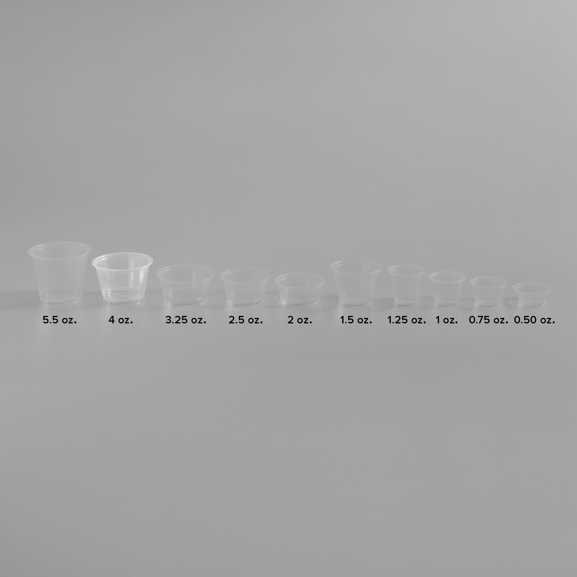 4 oz. Clear Plastic Souffle Cup / Portion Cup 100/Pack