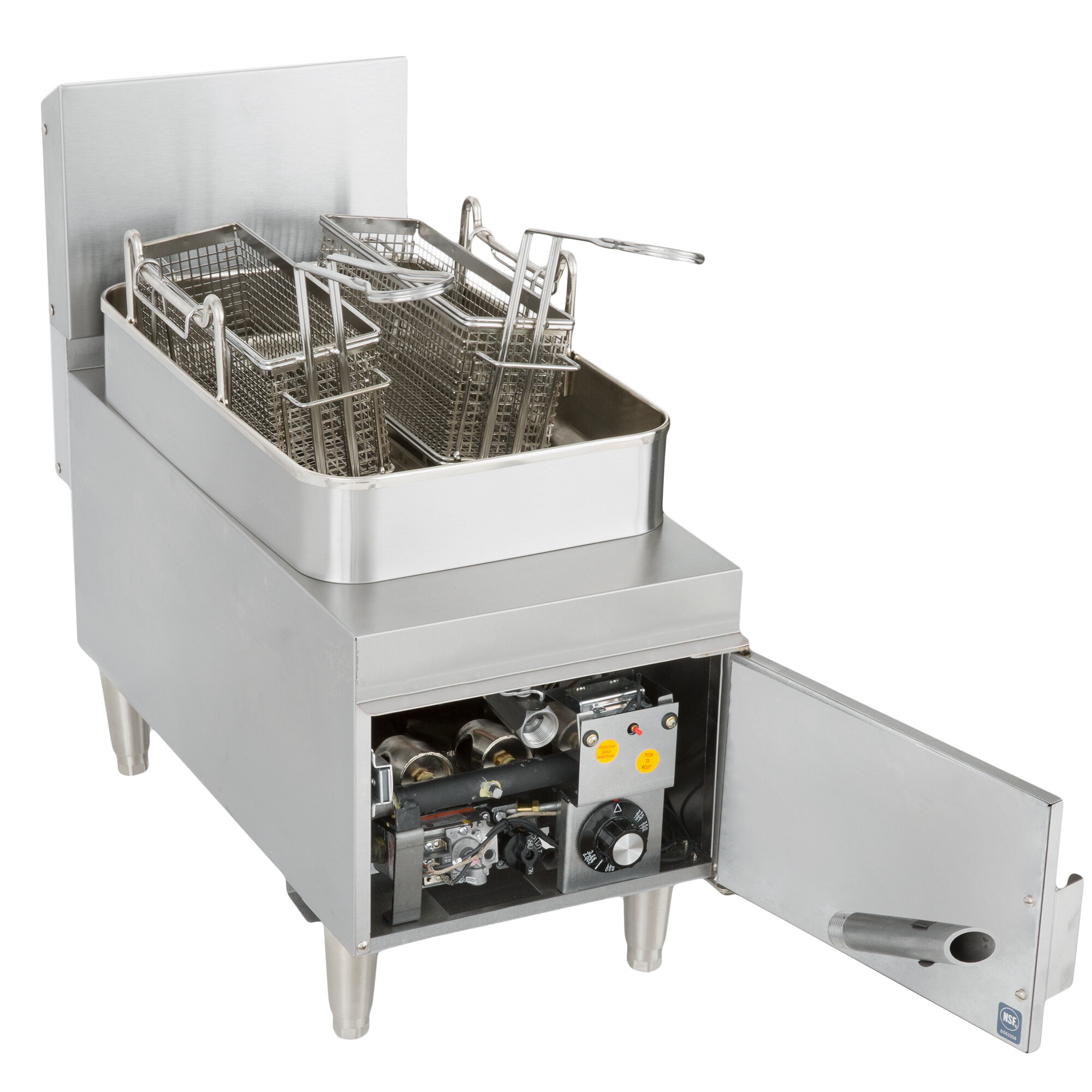 Wells GF15 Natural Gas 15 lb. Gas Countertop Fryer 30,000 BTU