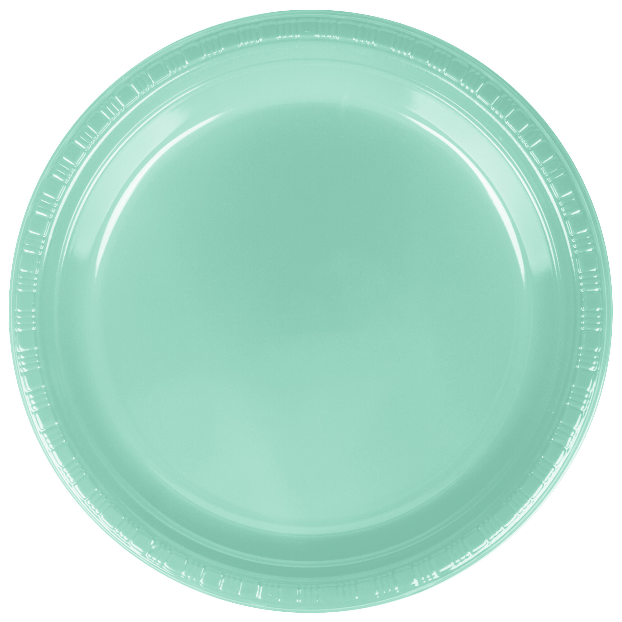 Creative Converting 318878 9" Fresh Mint Green Plastic Plate 20/Pack