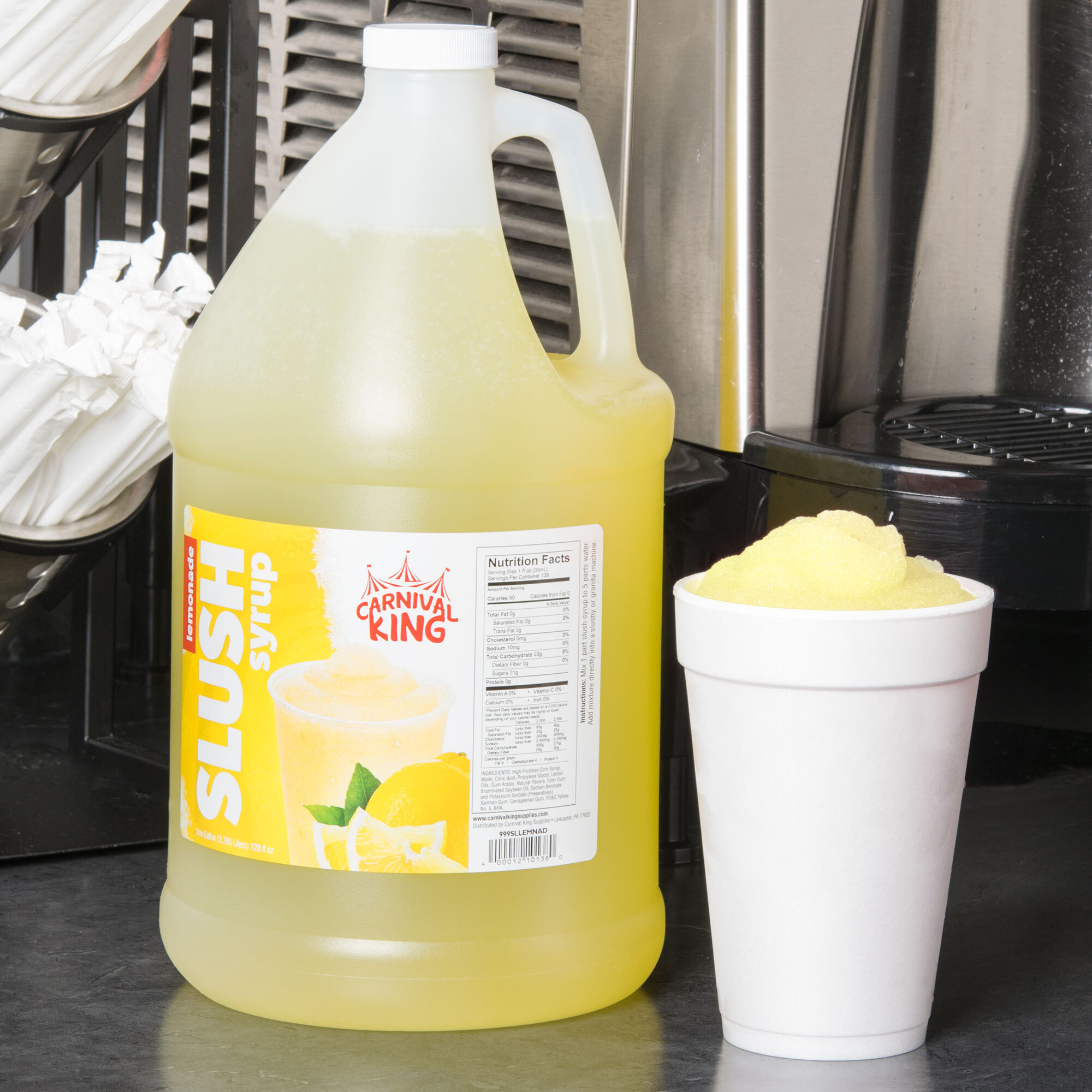 Carnival King 1 Gallon Lemonade Slushy Syrup