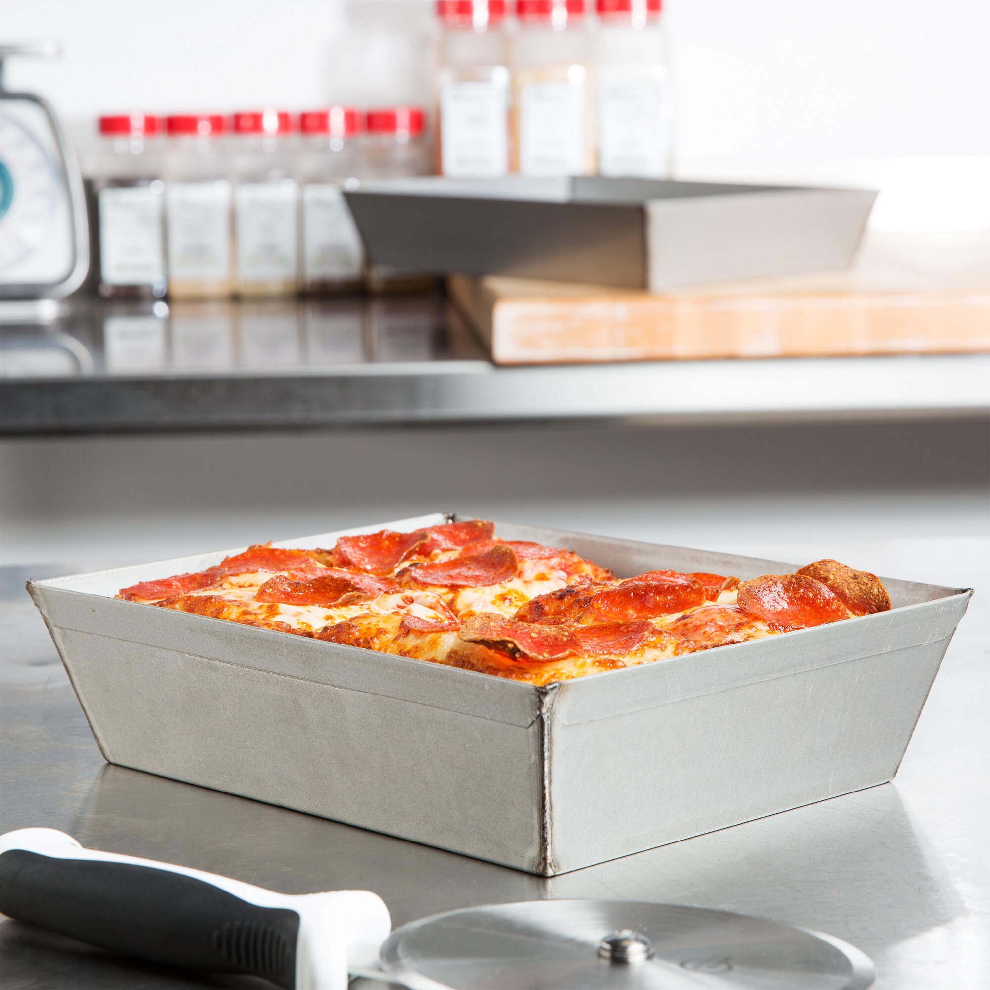 Chicago Metallic 90810 8 1/8" x 10 1/4" x 2 1/2" Aluminized Steel