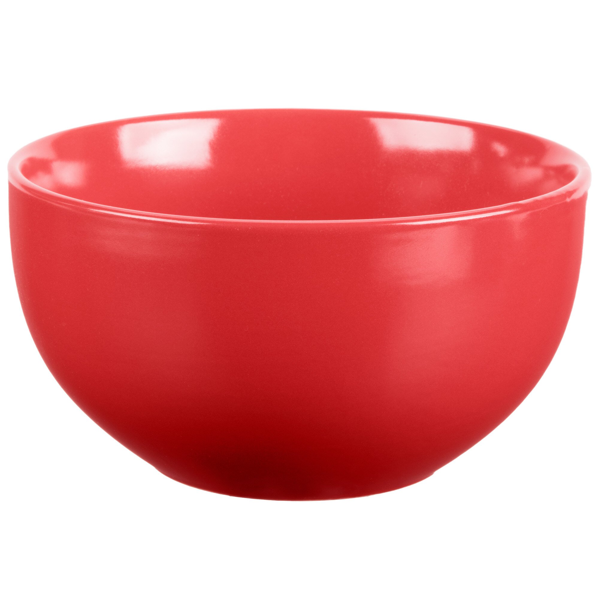 10 Strawberry Street WM-7-RED Wazee Matte 16 oz. Round Red Stoneware ...