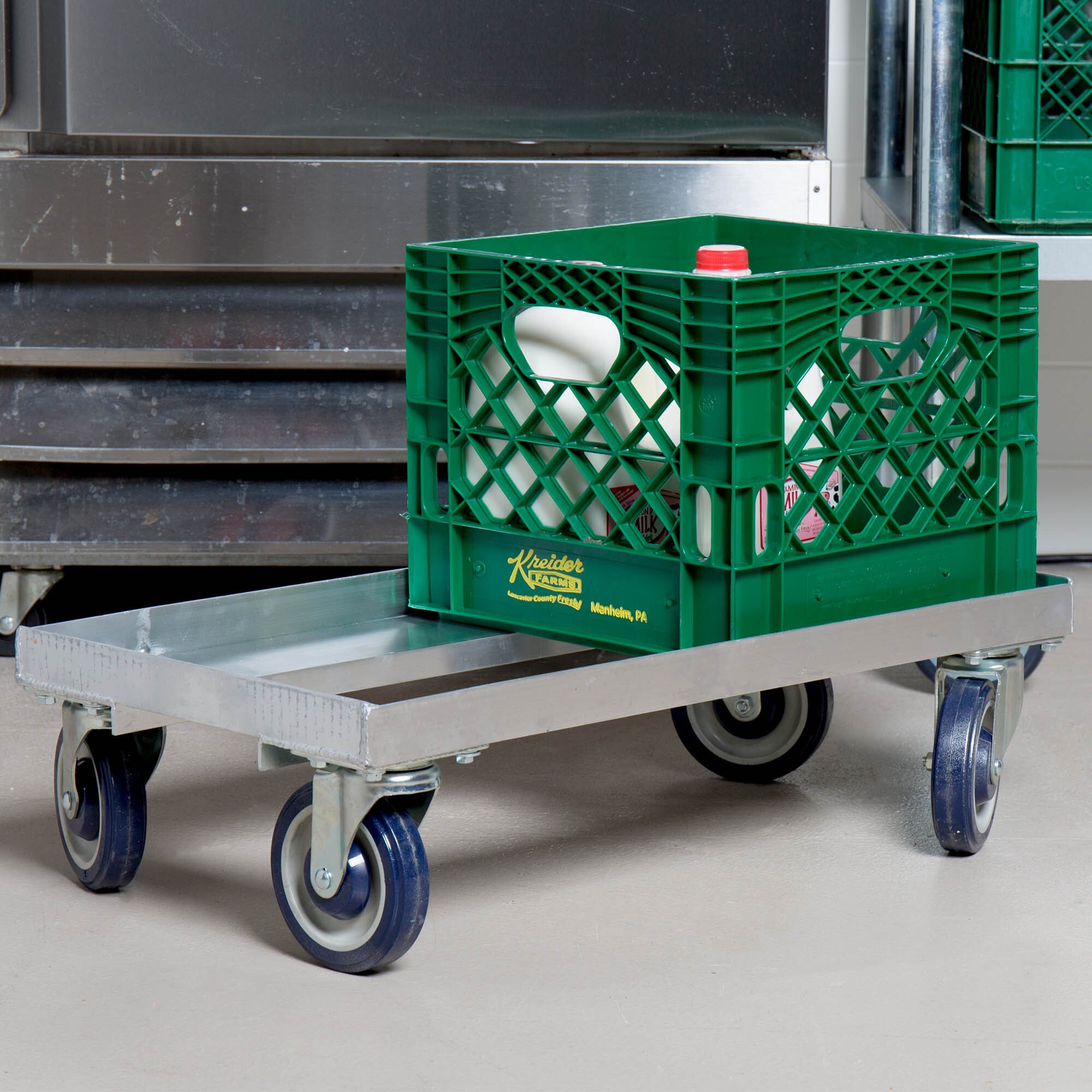 Channel MC1326 13" x 13" Milk Crate Dolly 2 Stack Capacity