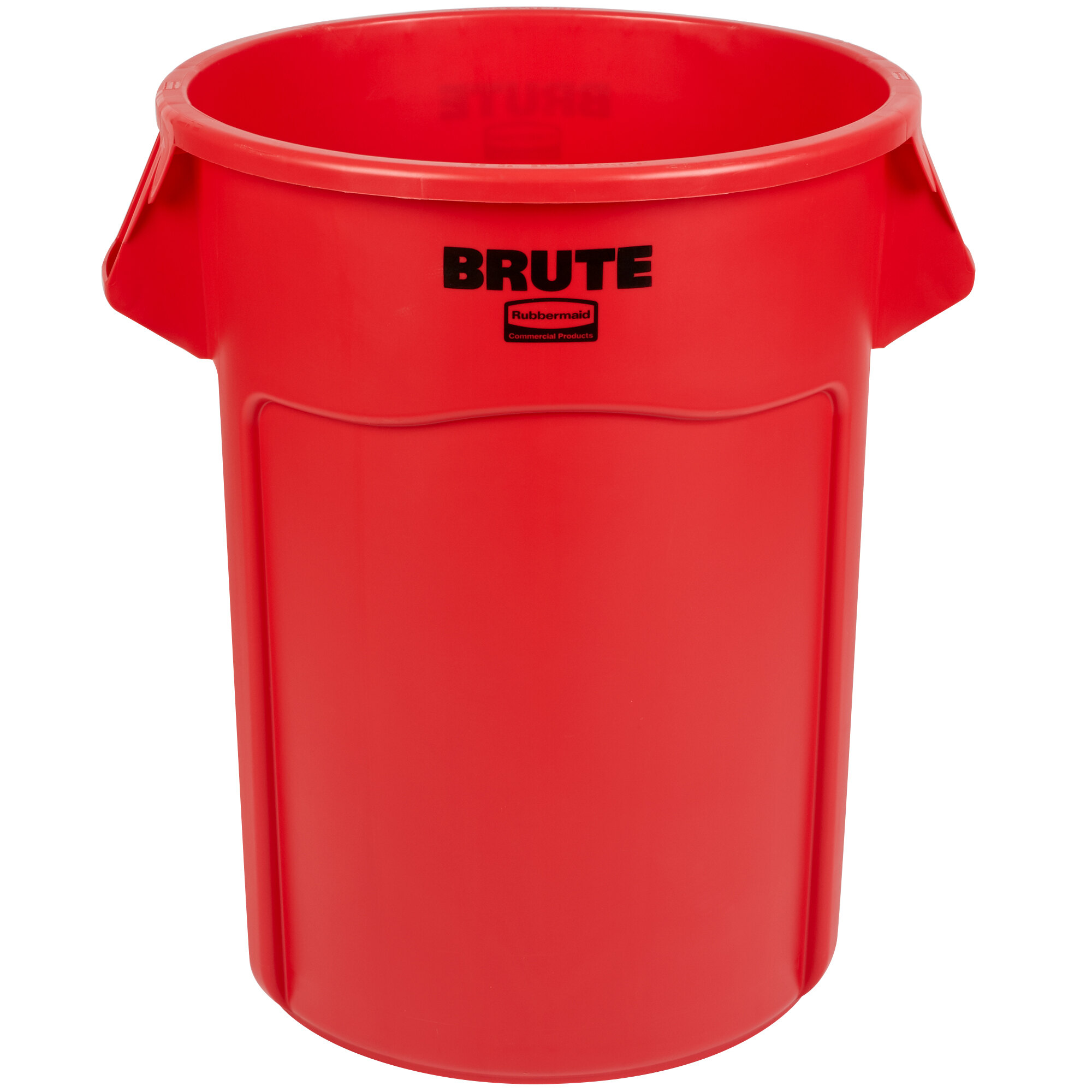 Rubbermaid FG265500RED BRUTE Red 55 Gallon Round Trash Can