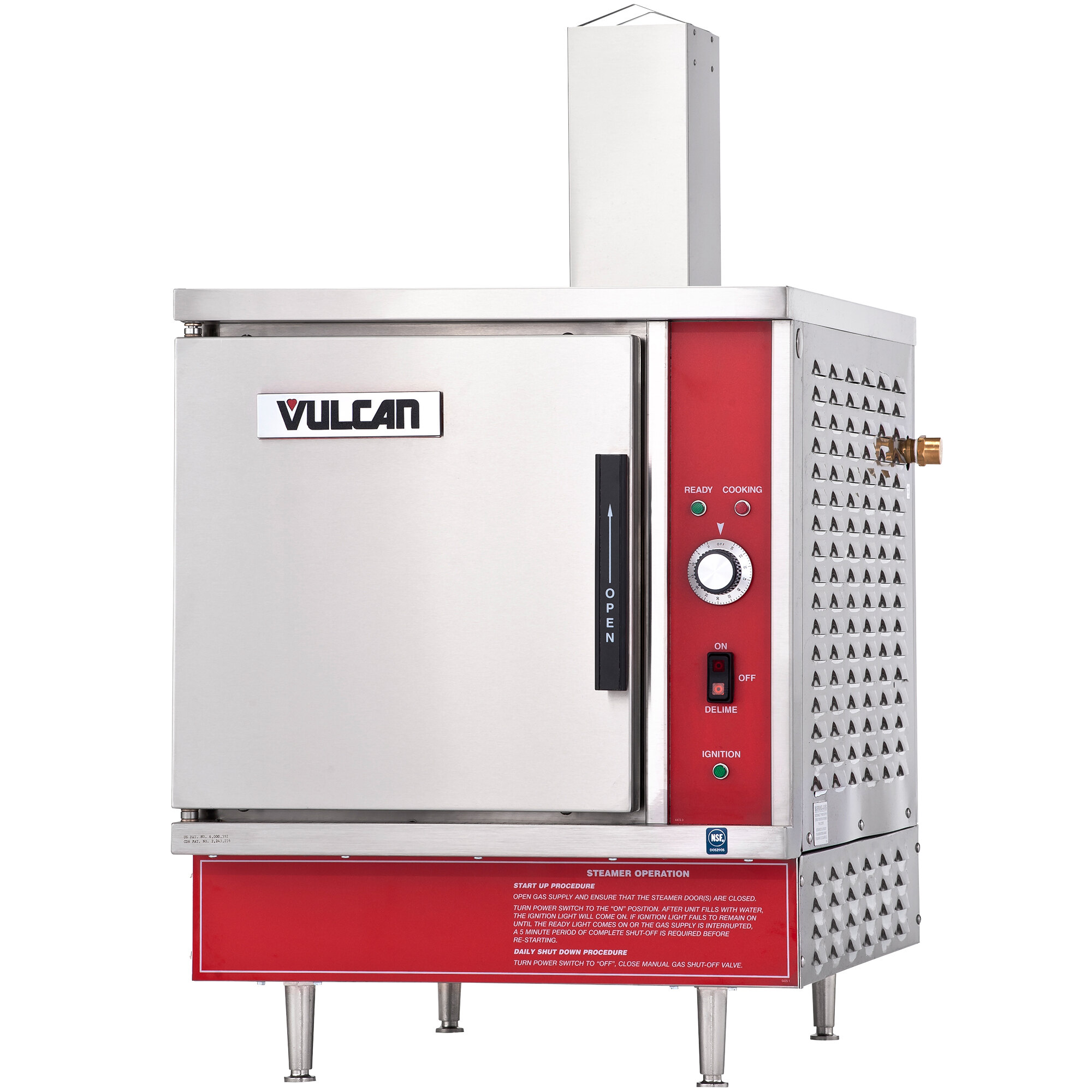 Vulcan VSX5GLP 5 Pan Liquid Propane Countertop Steamer 45,000 BTU