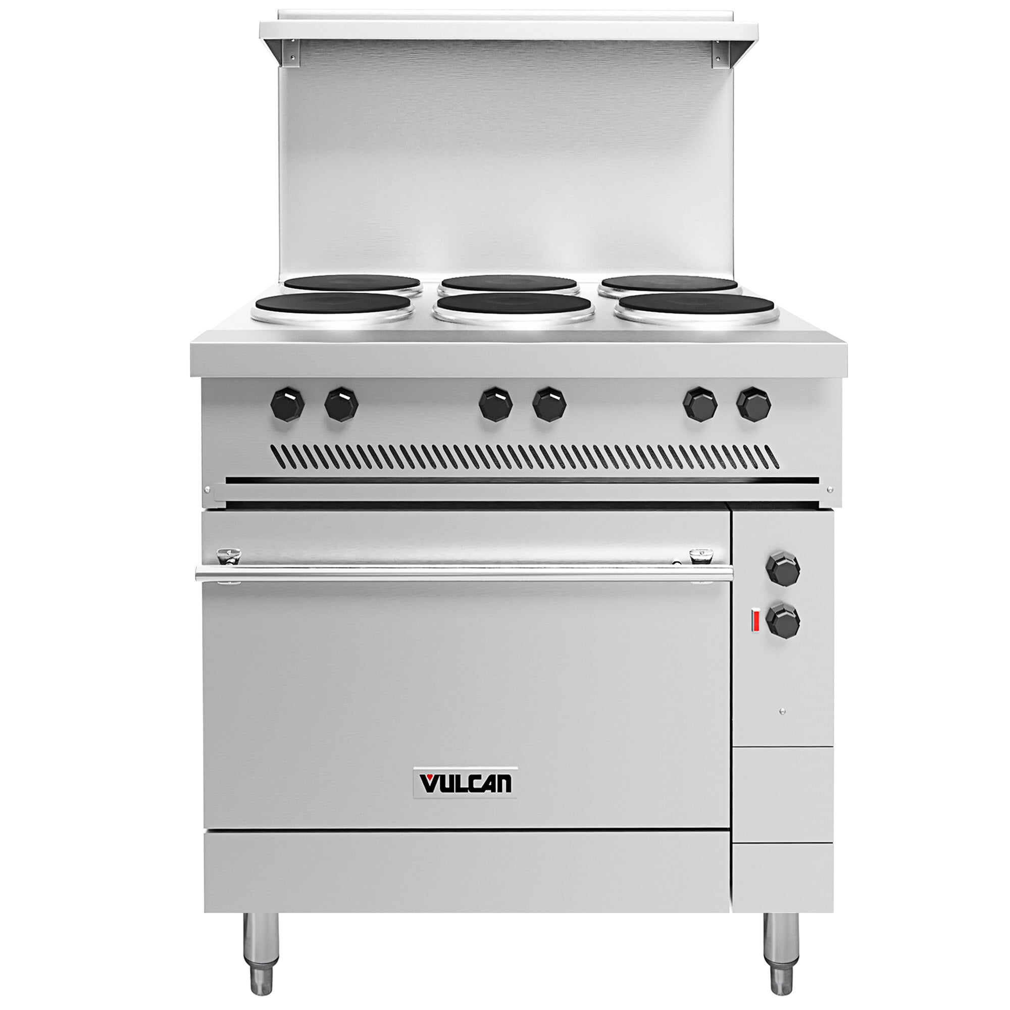 36" Cuisinière série Endurance électrique avec 6 plaques françaises et base four Vulcan EV36S-6FP208 - 208V, 17 kW — image 2
