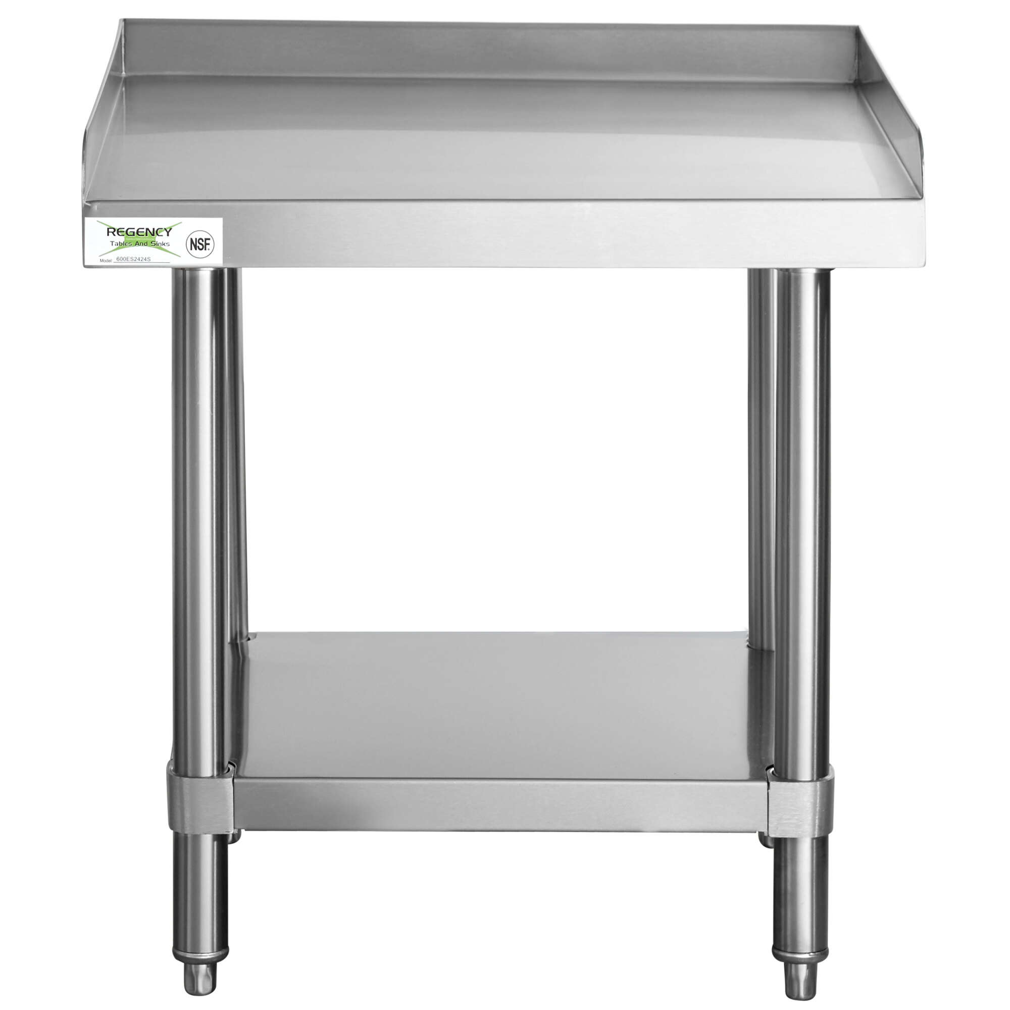 Regency 24" x 24" 16Gauge Stainless Steel Equipment Stand With Undershelf