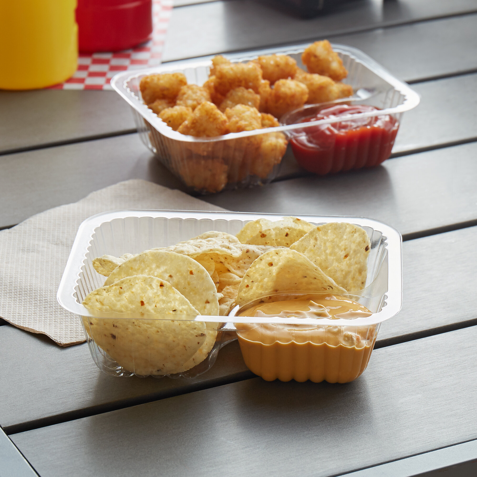 Nacho Trays, Plastic, 2 Compartment staurantStore