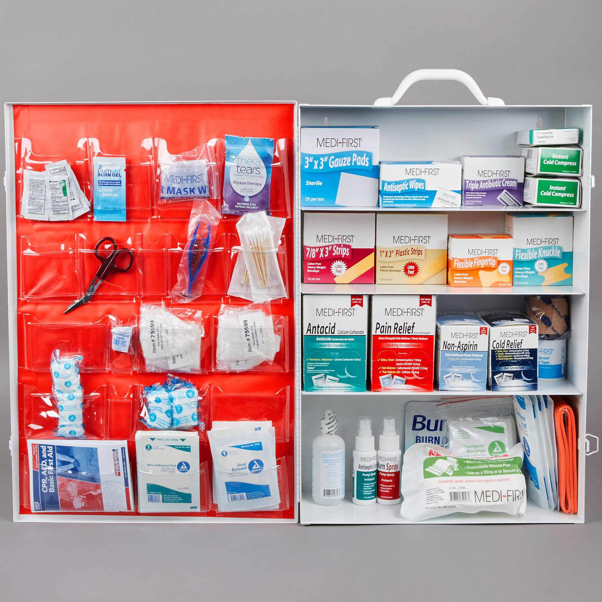 Noble Products First Aid Kit Cabinet - Class B - 1138-Piece, 4 Shelf