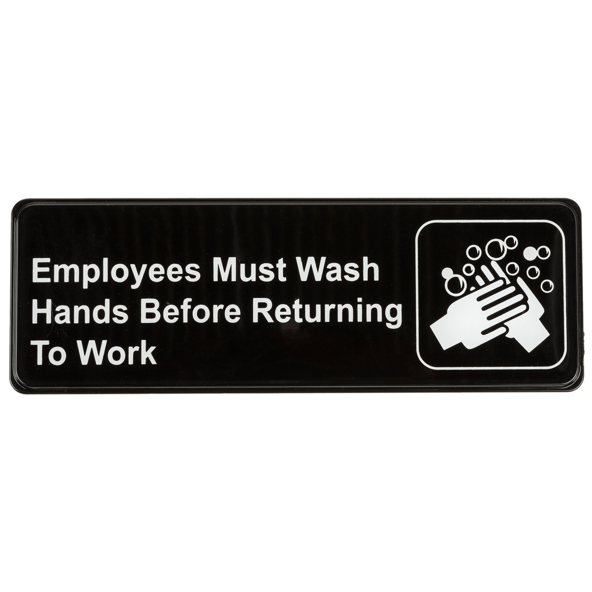 Employees Must Wash Hands Sign