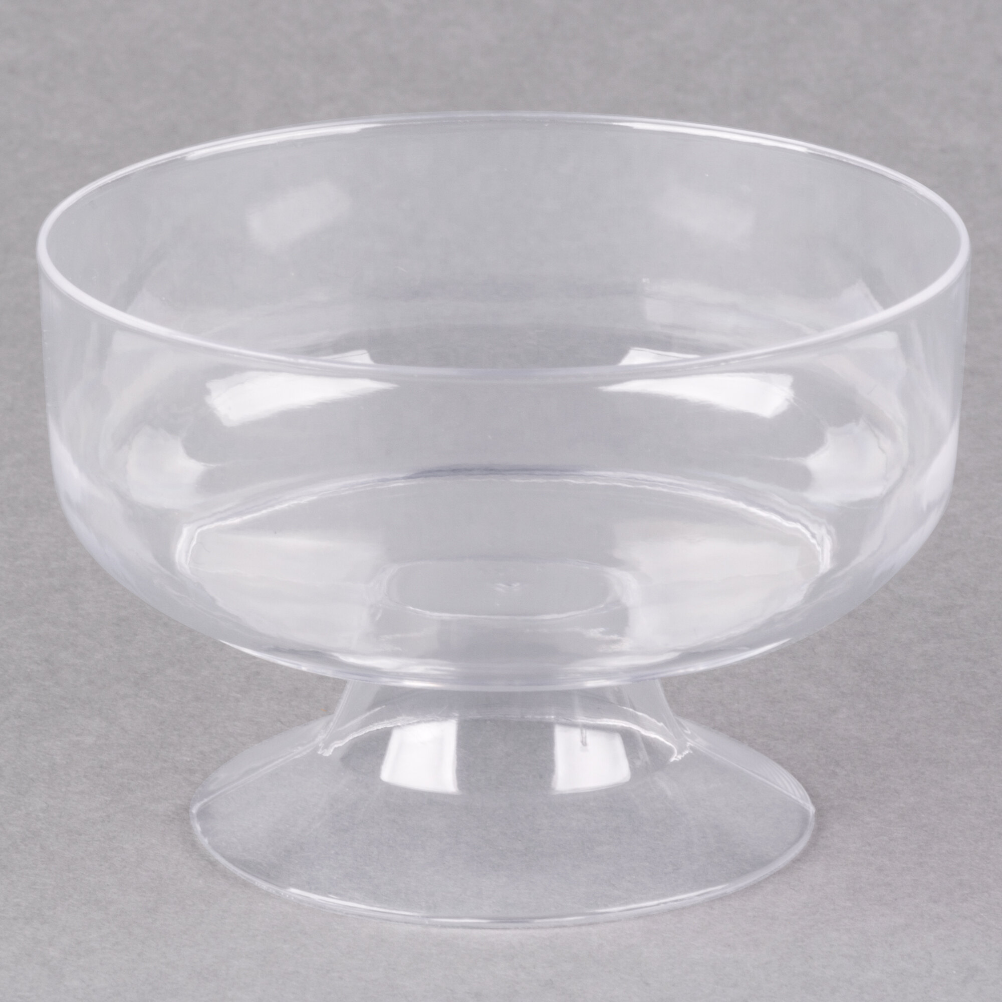 Visions 6 Oz Clear Plastic 1 Piece Dessert Cup 240case 4743