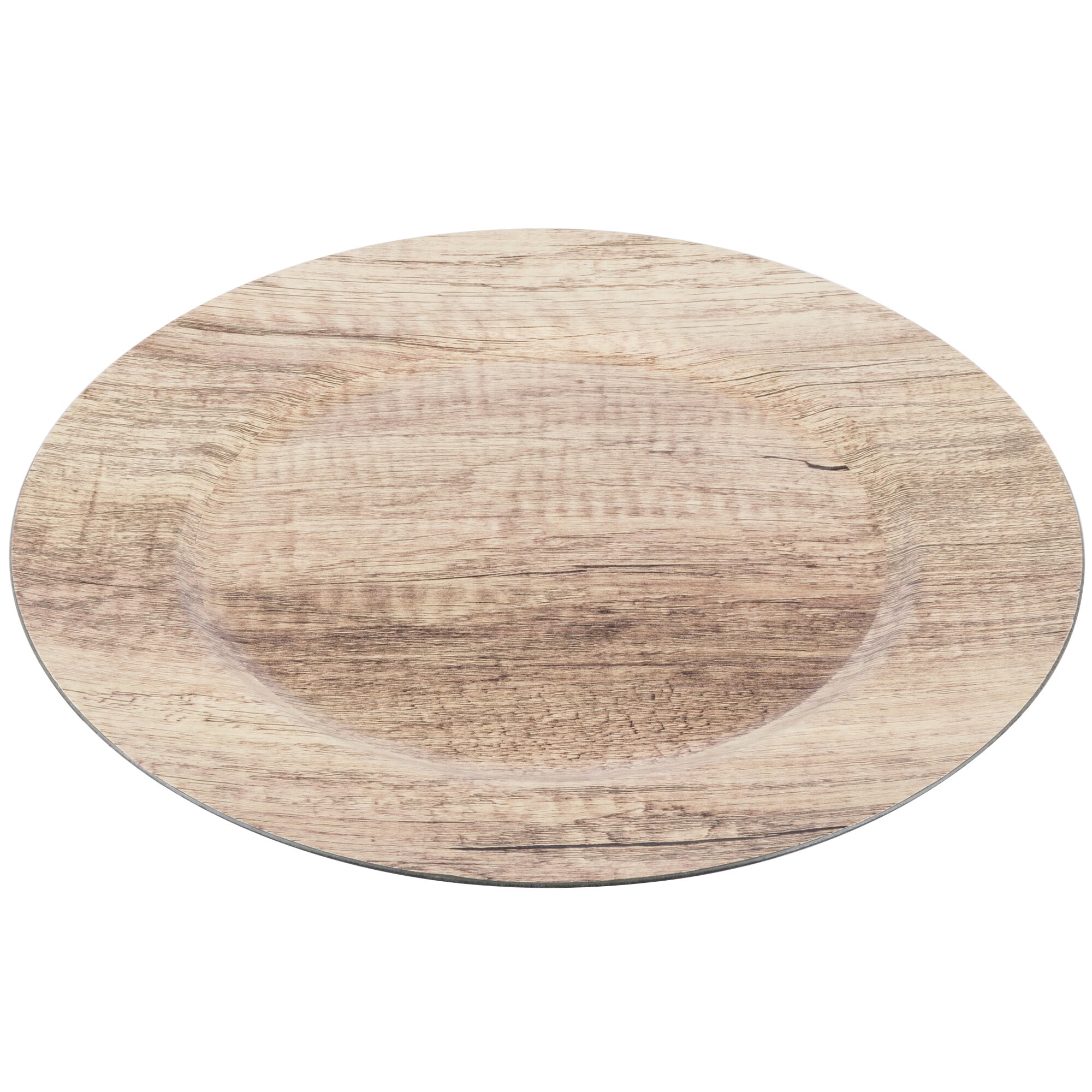 Jay Companies Walnut Finish Charger Plates Set Of 12