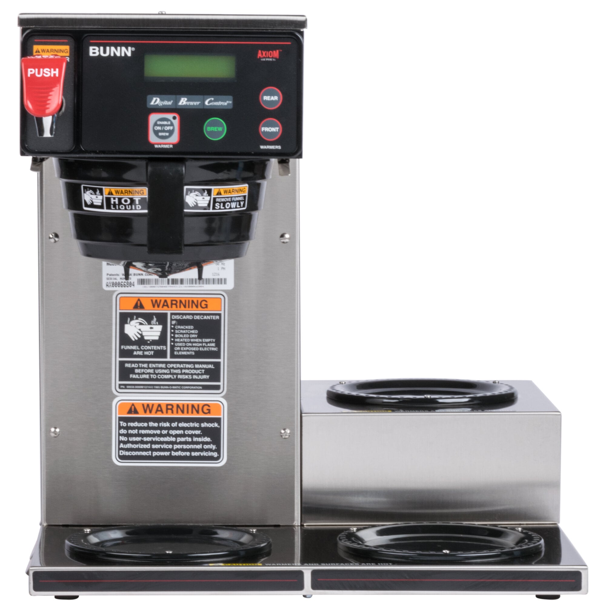 Bunn 38700.0002 Axiom 153 Automatic Coffee Brewer with 3 Lower Warmers