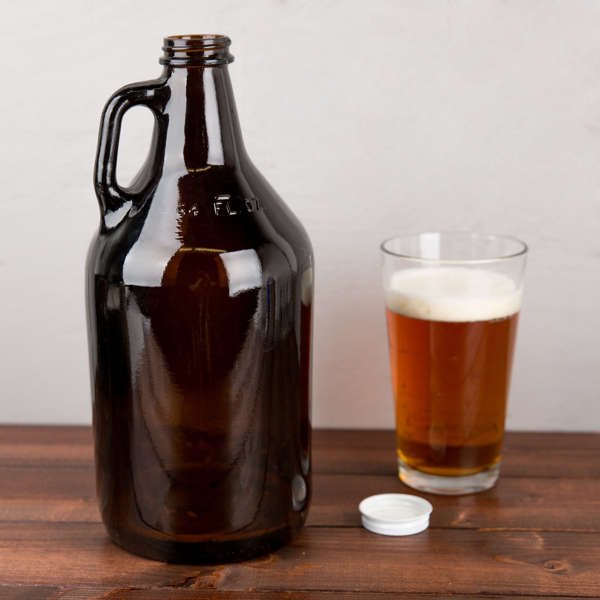 Libbey 70217 64 Oz Amber Growler