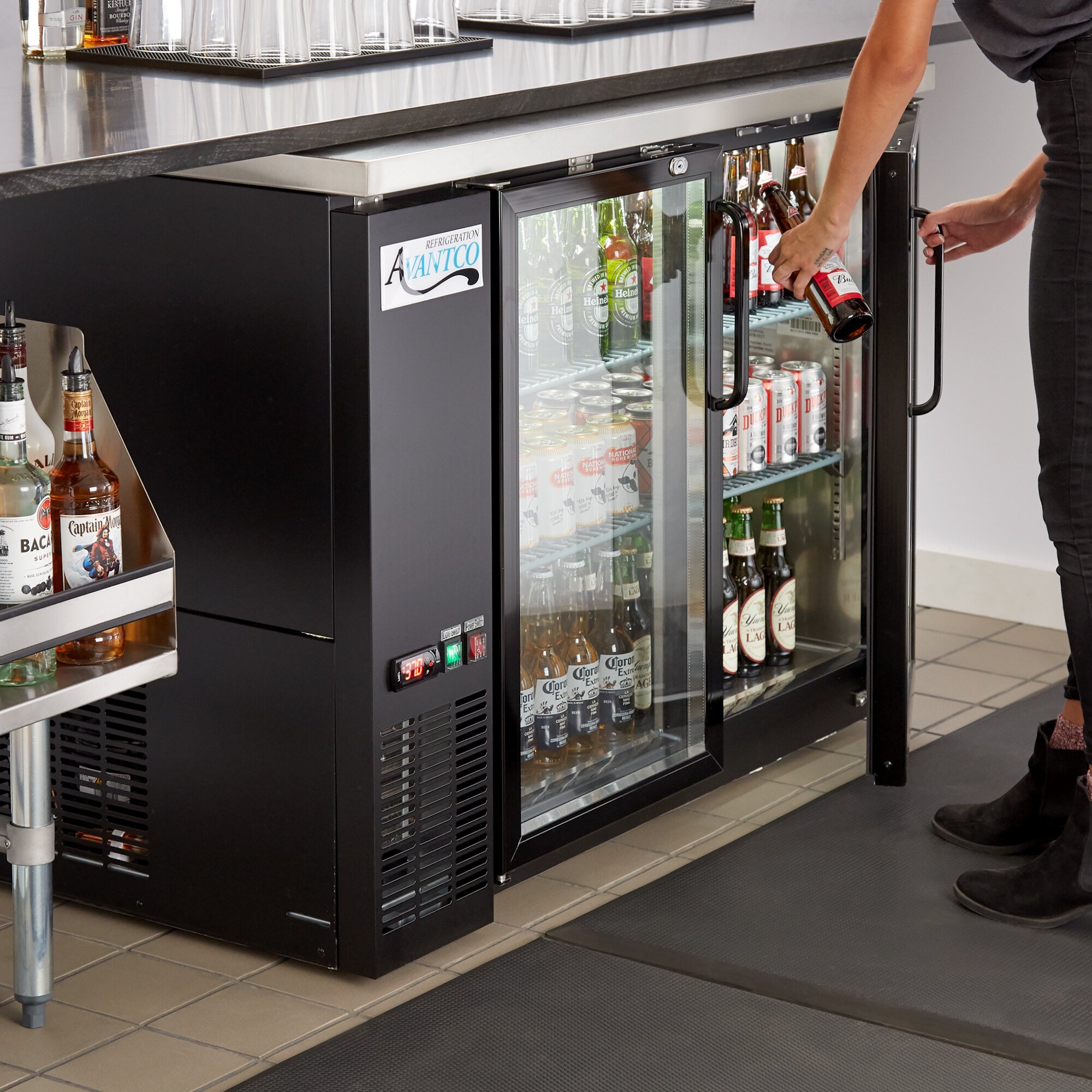Avantco Back Bar Refrigerator (Counter Height)