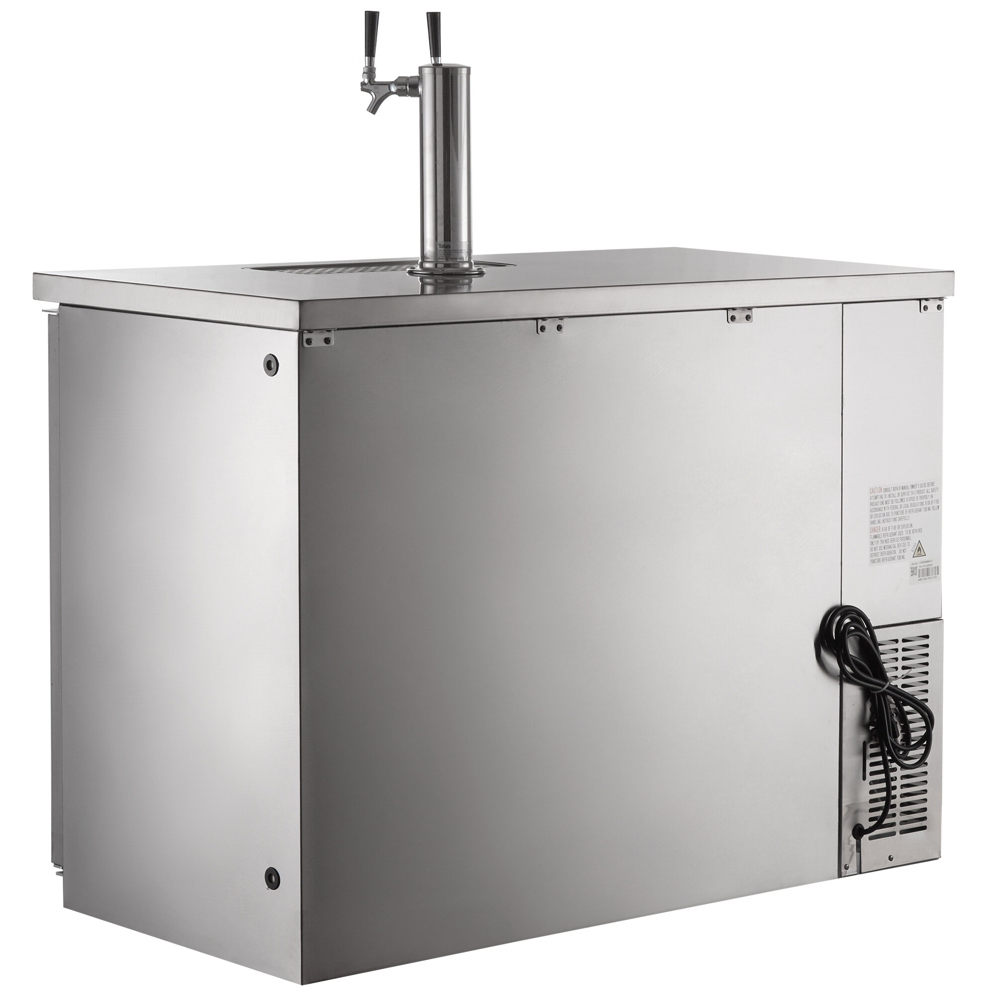 Avantco UDD48HCS Double Tap Kegerator Beer Dispenser Stainless