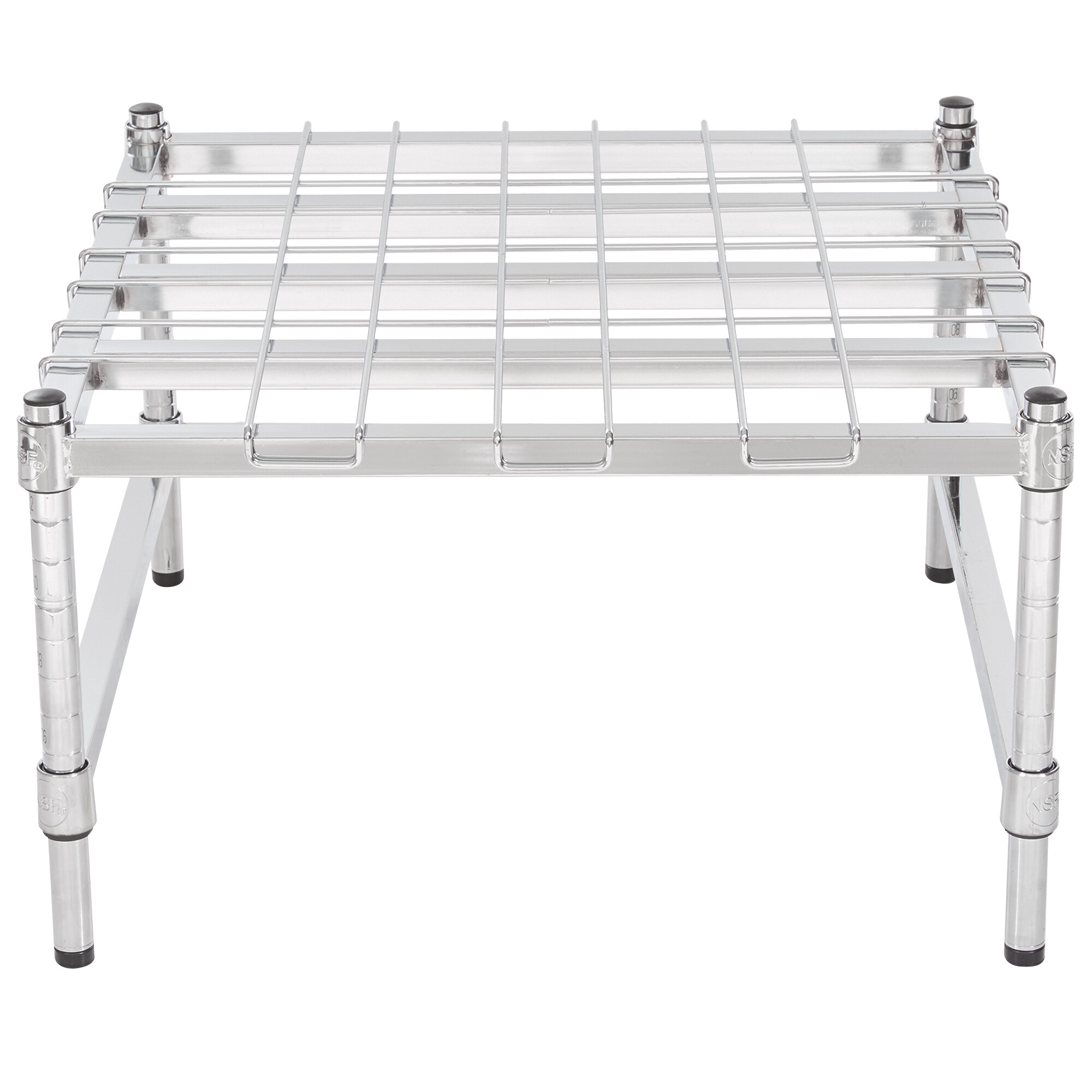 Regency 24" x 24" HeavyDuty Chrome Dunnage Rack with Mat