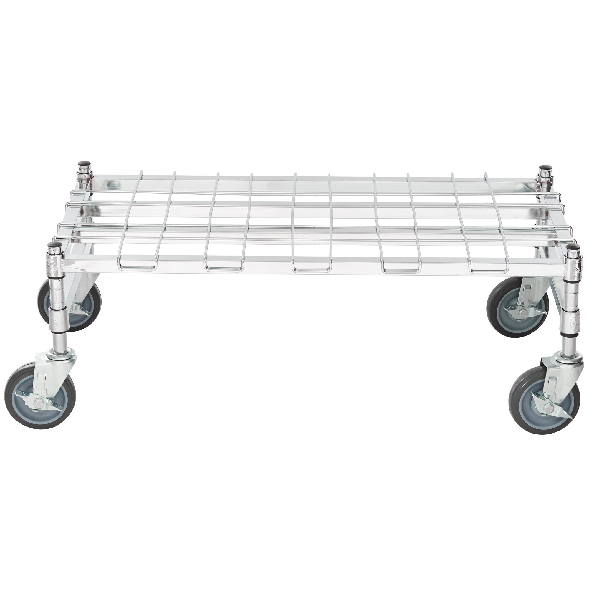 Regency 18" x 36" HeavyDuty Mobile Chrome Dunnage Rack with Mat