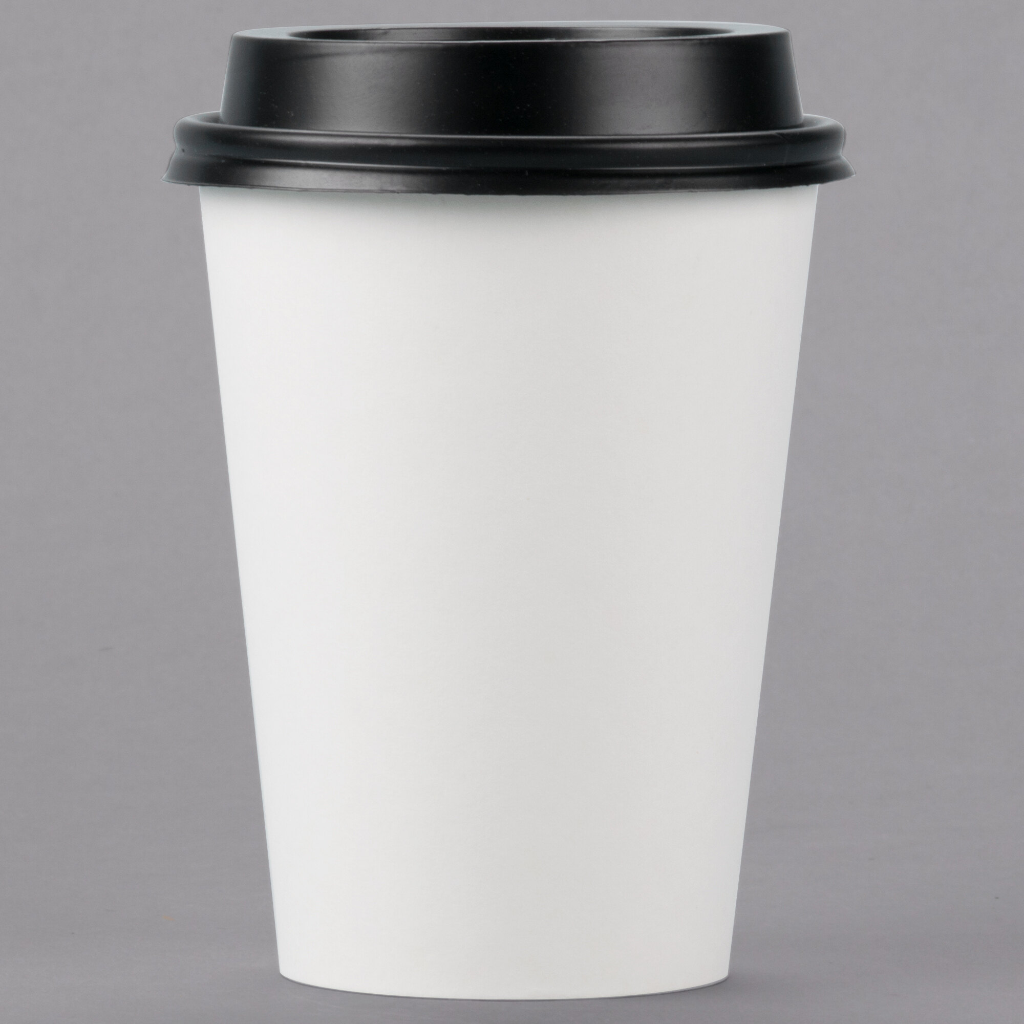 Choice 12 Oz White Poly Paper Hot Cup And Lid 100pack 4278